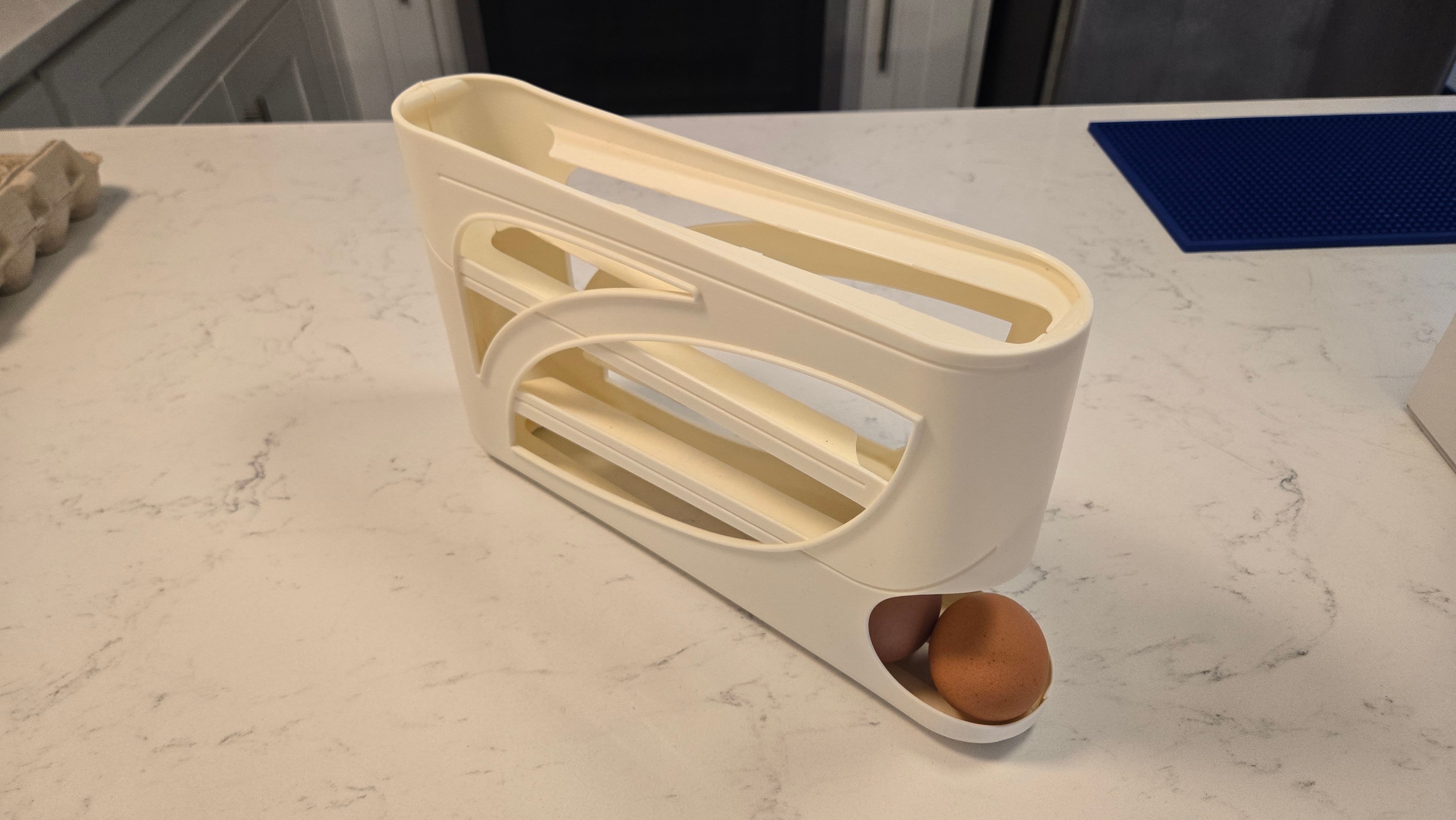 Rolling Egg Holder Organizer for Refrigerator (30 Eggs)