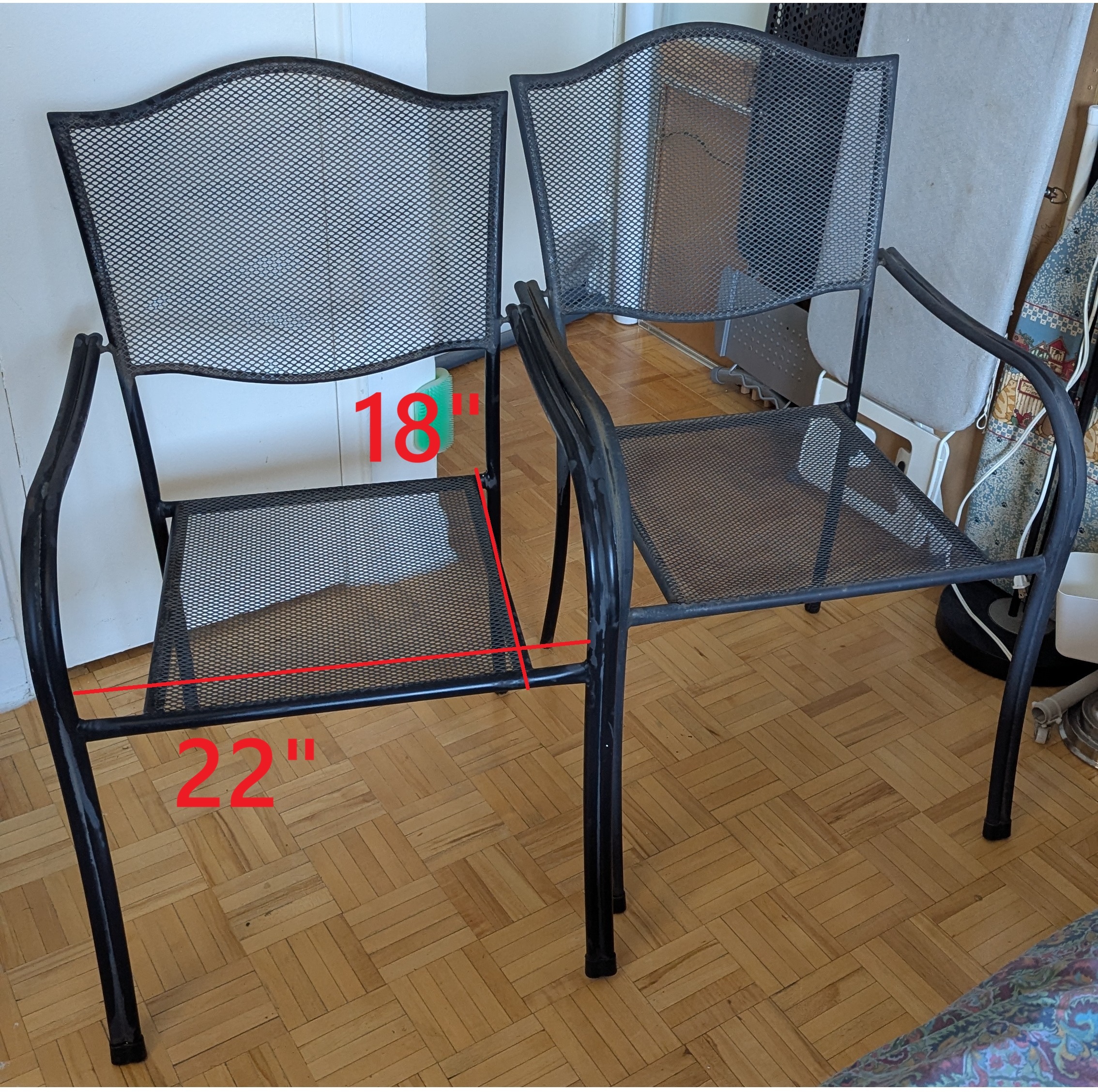Iron Metal Chair for Garden Patio Balcony light weight! - photo 3