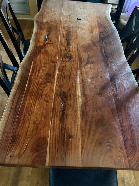 Solid black walnut wood dining table - photo 2