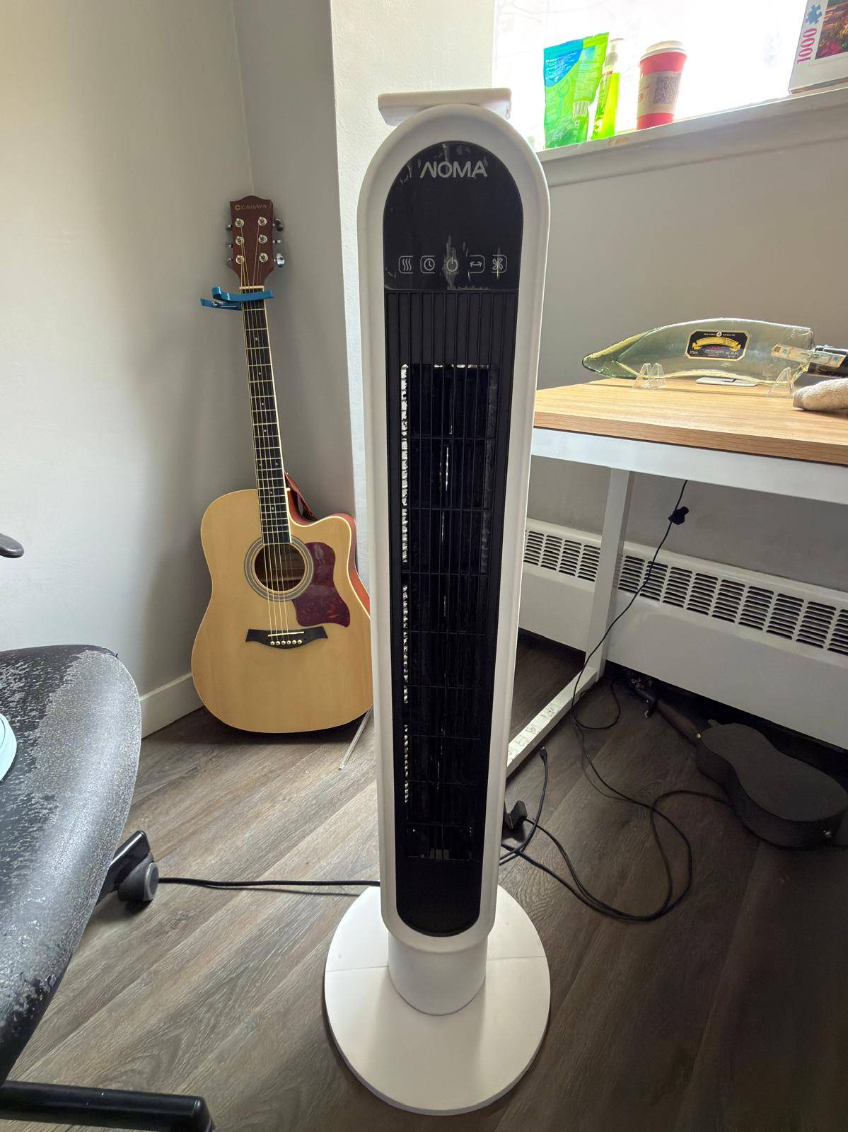 NOMA 36" 4-Speed LED Tower Fan with Remote - photo 3