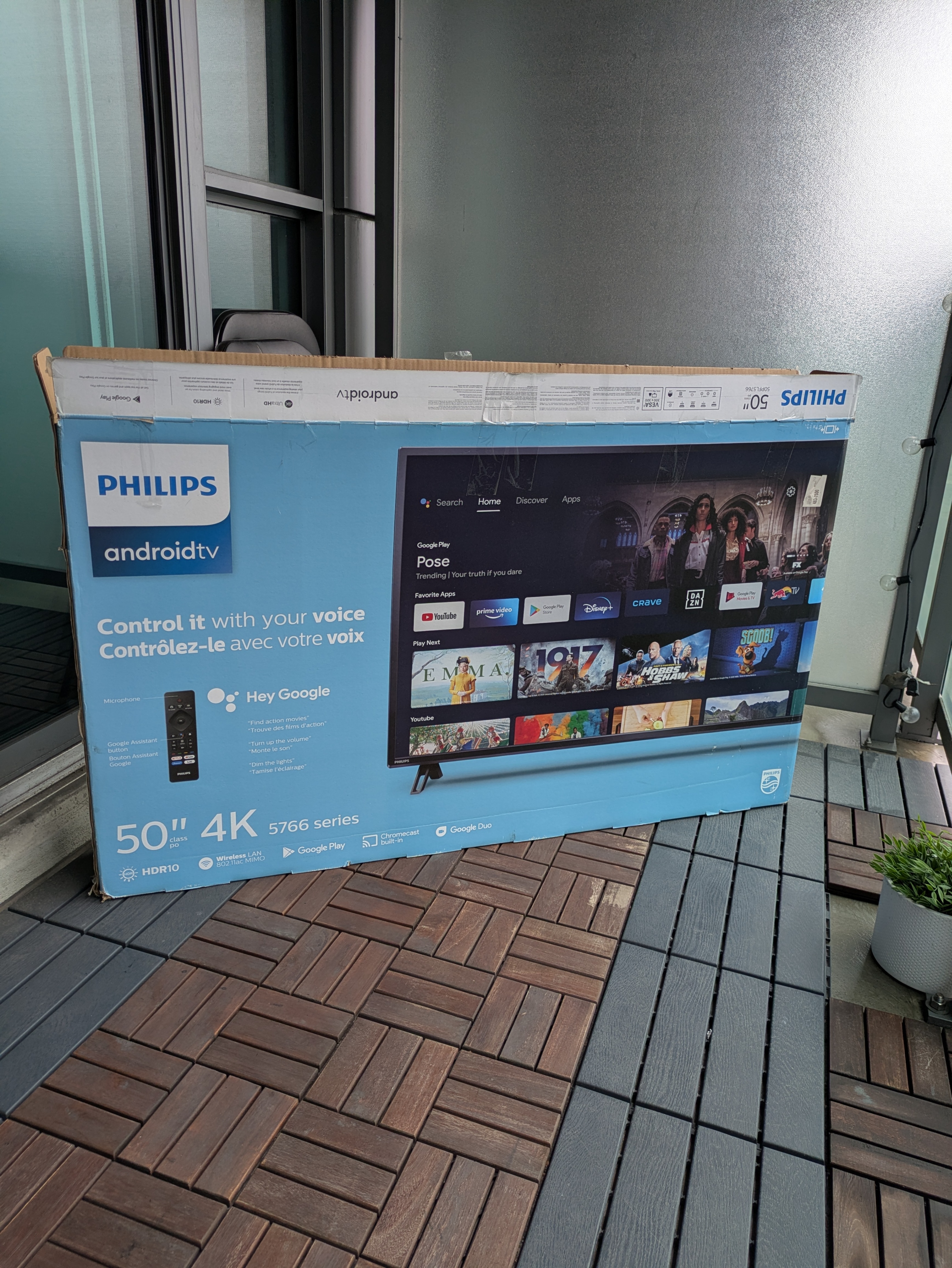 Philips 50" Android TV – 4K UHD 5766 Series + Remote - photo 2