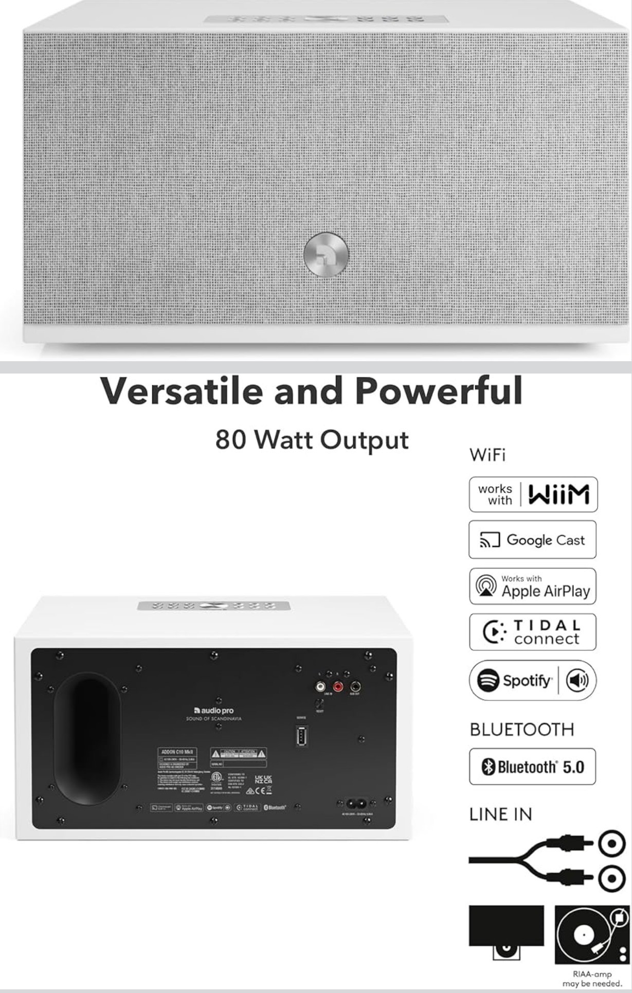 NEW:WiiM Audio Pro C10 MKII Wireless Speaker High-Fidelity Sound - photo 3