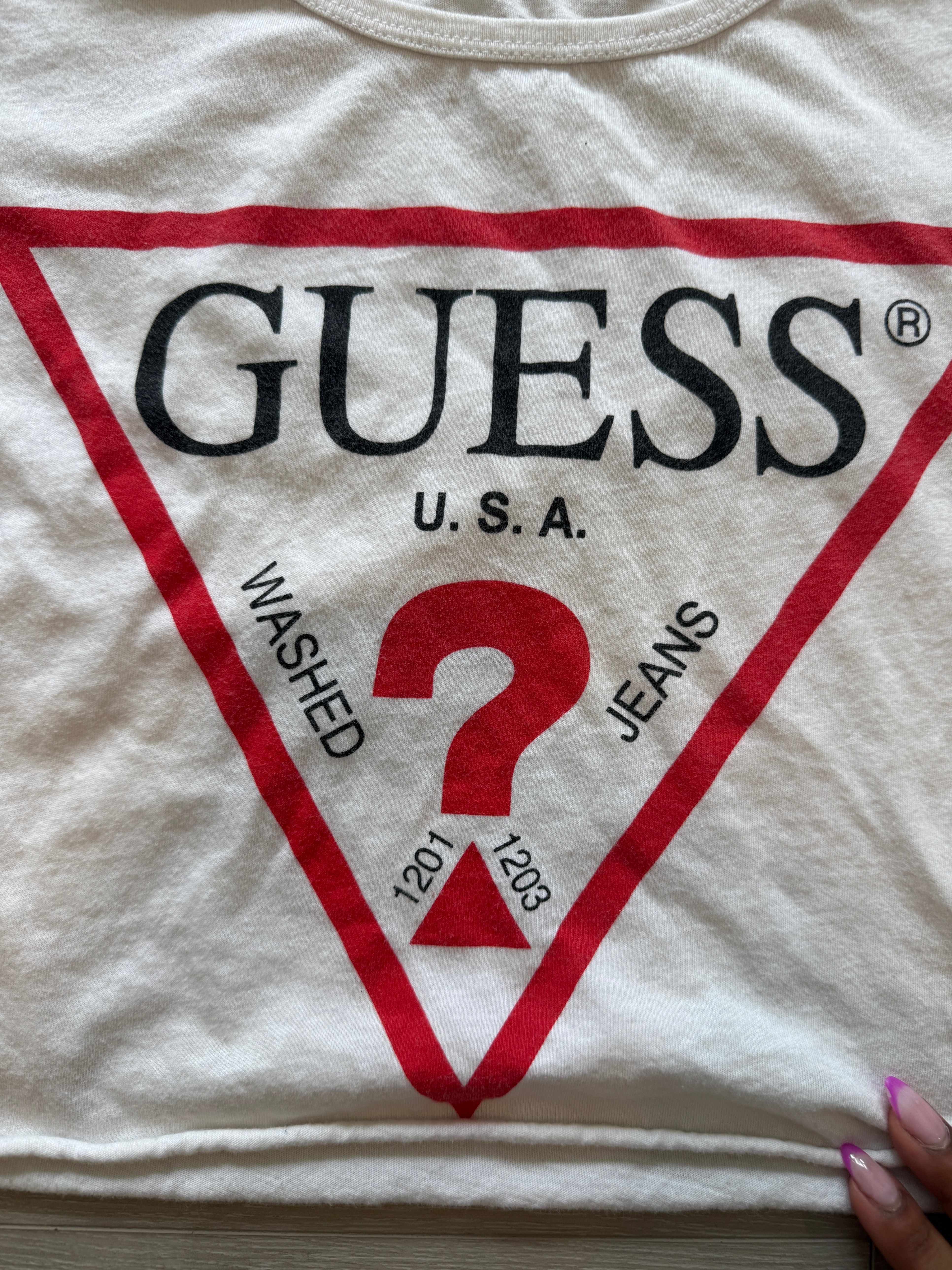 Guess logo cropped muscle tank - photo 4