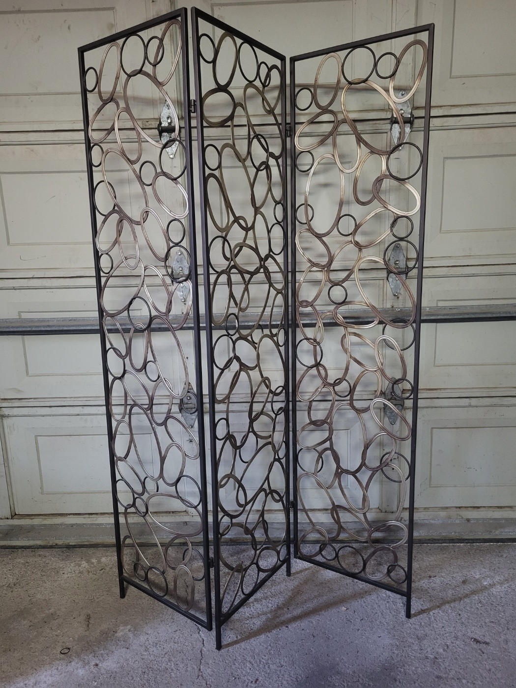 Decorative 3-Panel Folding Room Divider / Privacy Screen