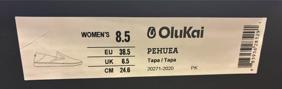 New in box OluKai Pehuea Women's Slip-On Shoes Tapa W 8.5 - photo 4