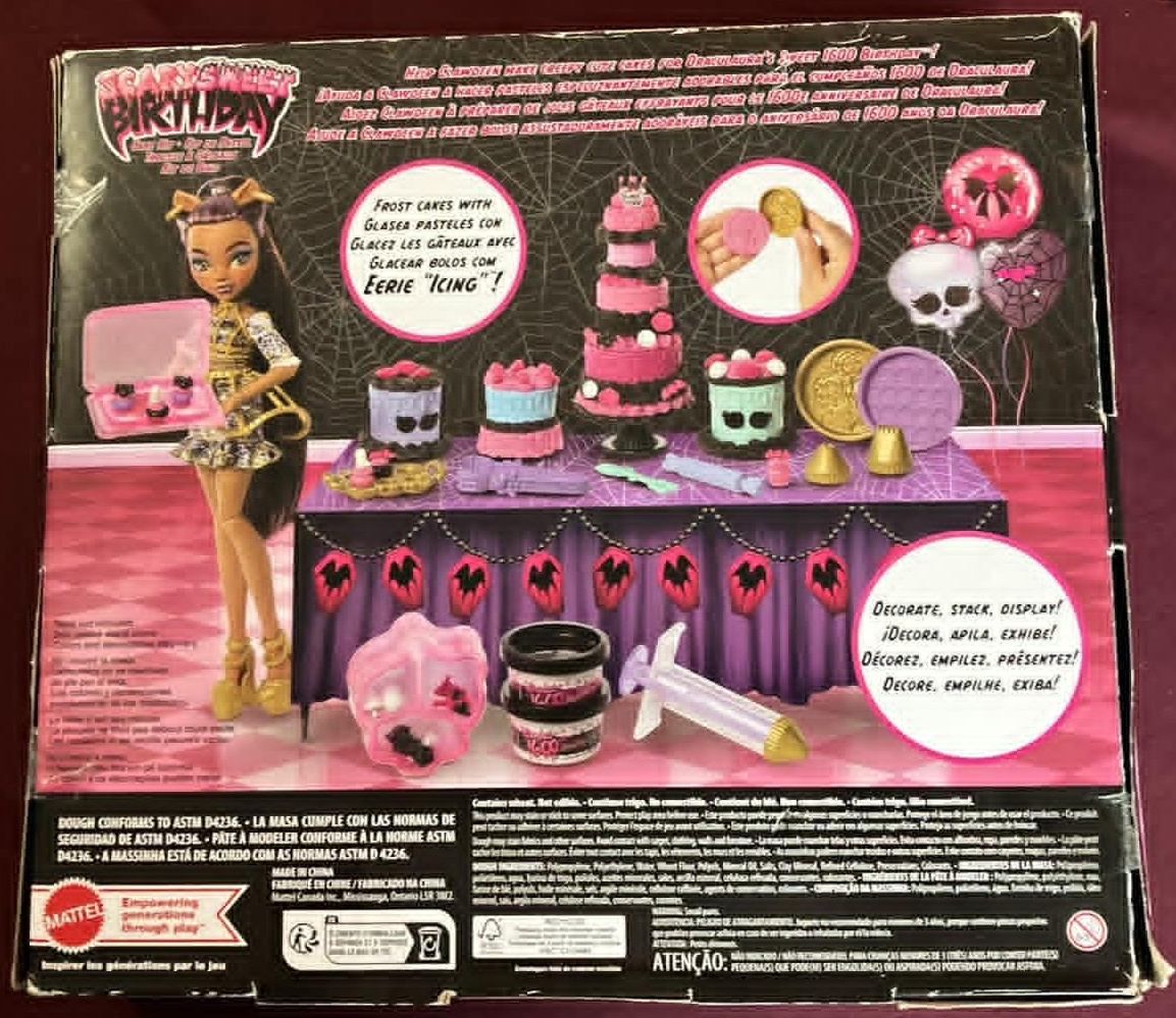 Monster High Scary Sweet Birthday Cake Kit Clawdeen Wolf Doll - photo 2