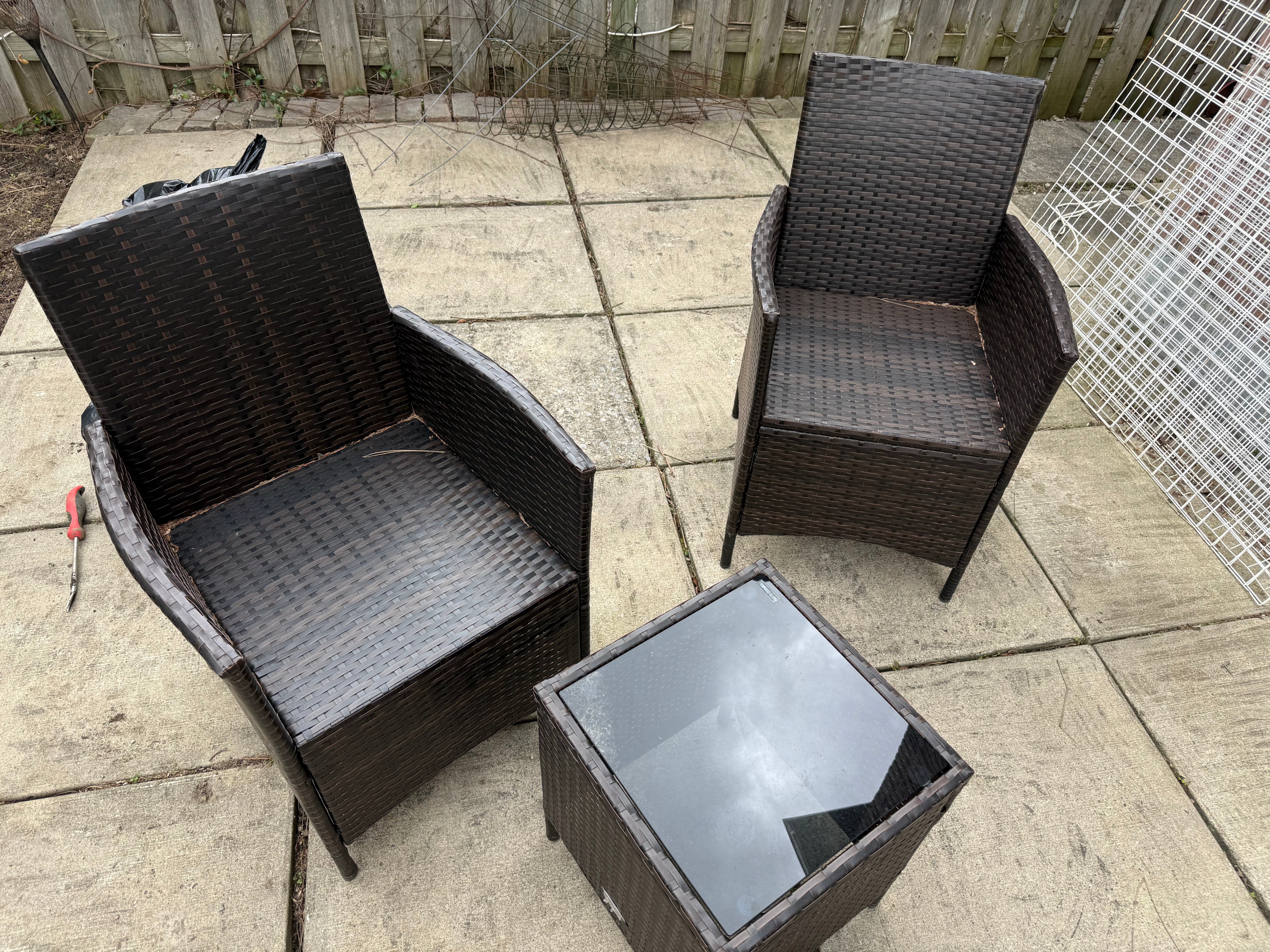 Costway Outdoor 3 PCS PE Rattan Wicker Furniture Set - photo 2