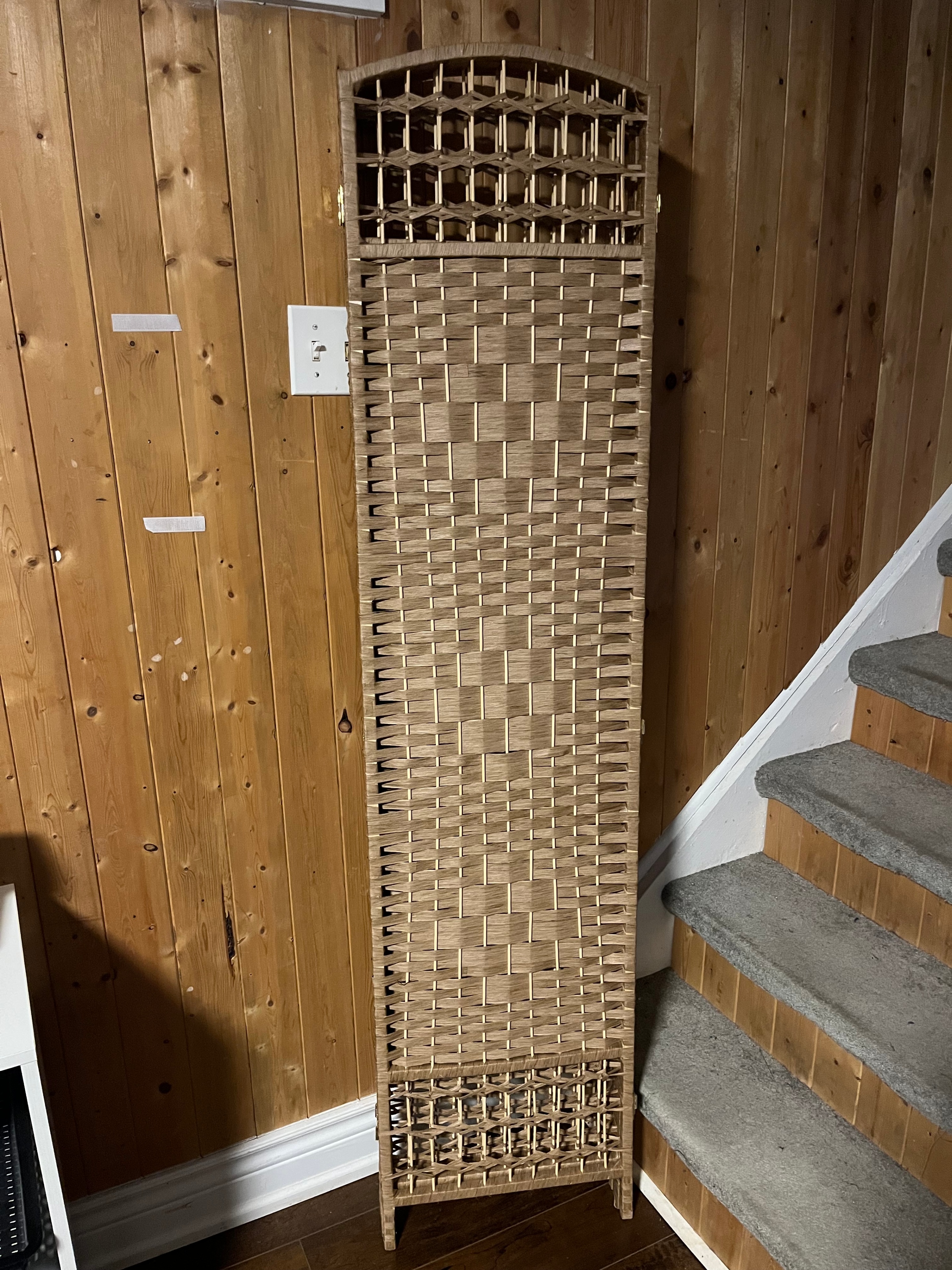 HOMCOM 4 Panel Room Divider 5.6 ft Tall Folding Privacy Screen - photo 3