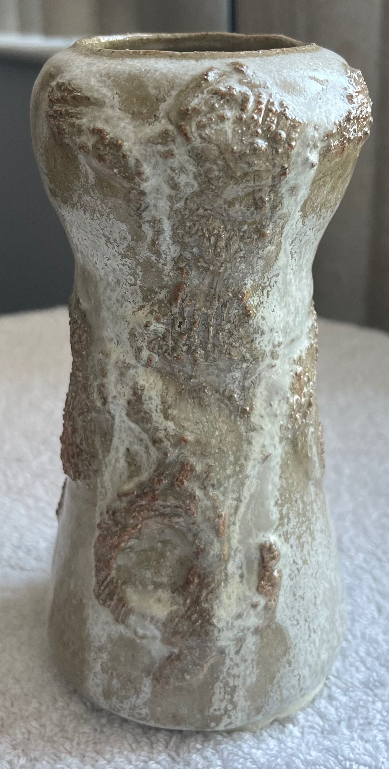 Vintage 1972 Signed Studio Pottery Vase (2 LBS)