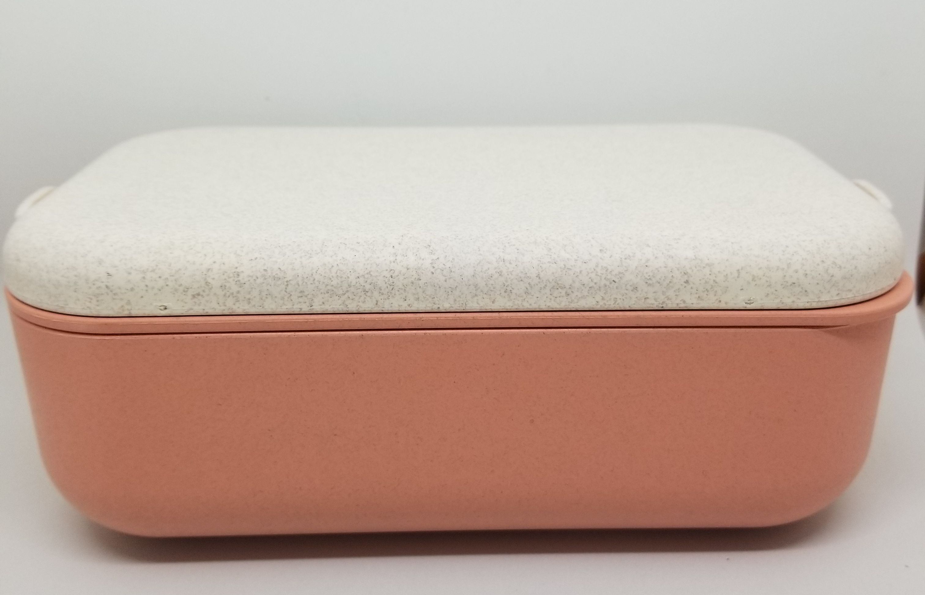 Wheat Straw Bento Box with Utensils - Rose Gold - photo 2