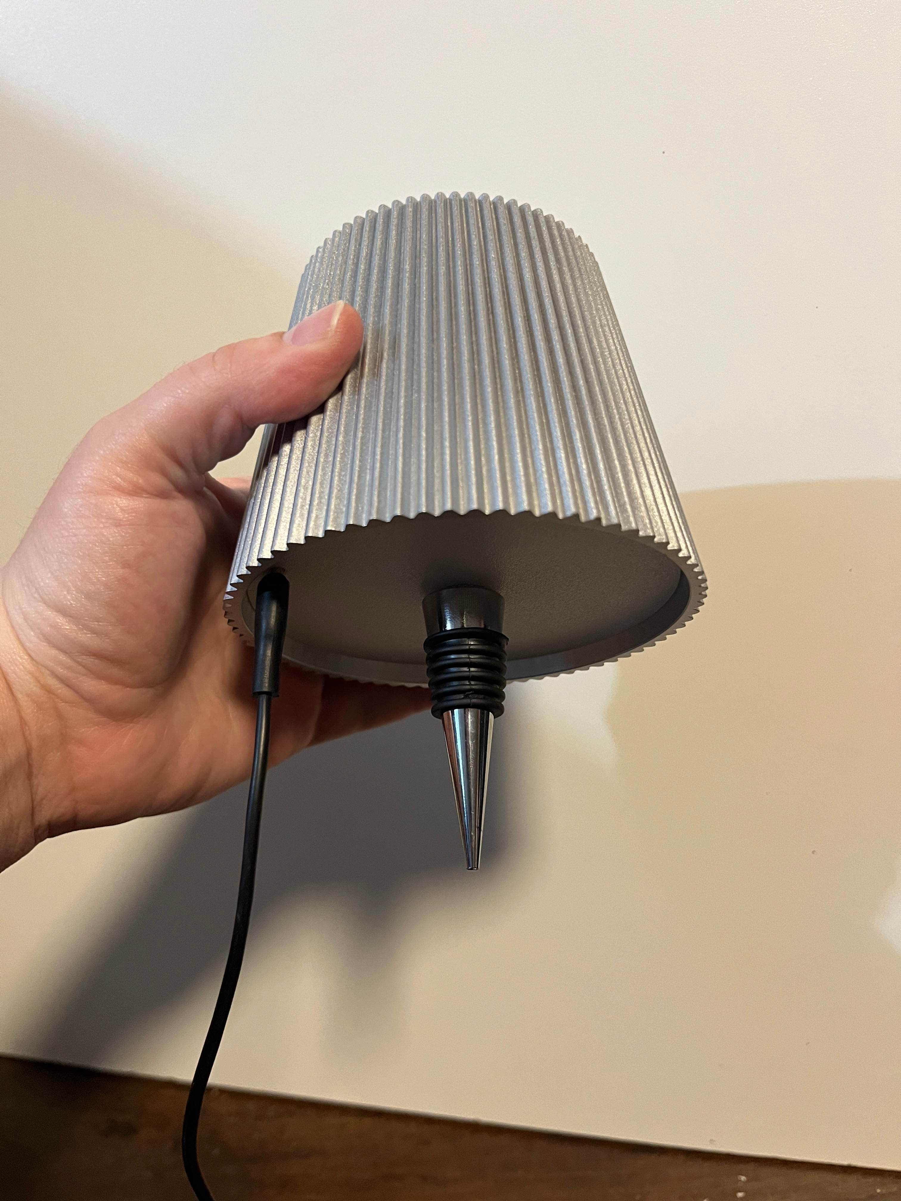 Wireless Bottle Lamp 3 Colour Dimmable LED Table Lamp - photo 5