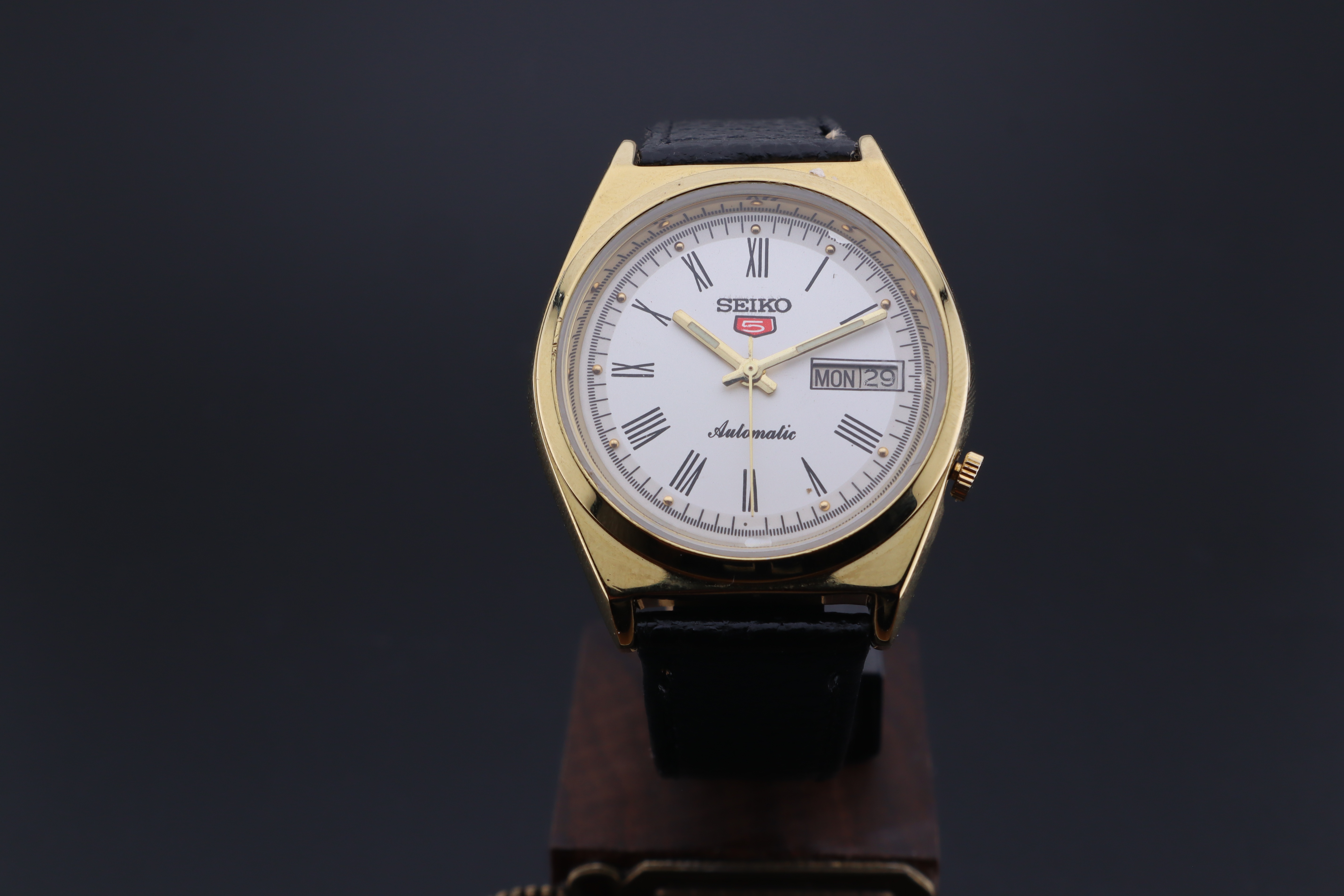 Vintage Seiko 5 Automatic 6309A Men's  Watch D&D- Japan Made - photo 2