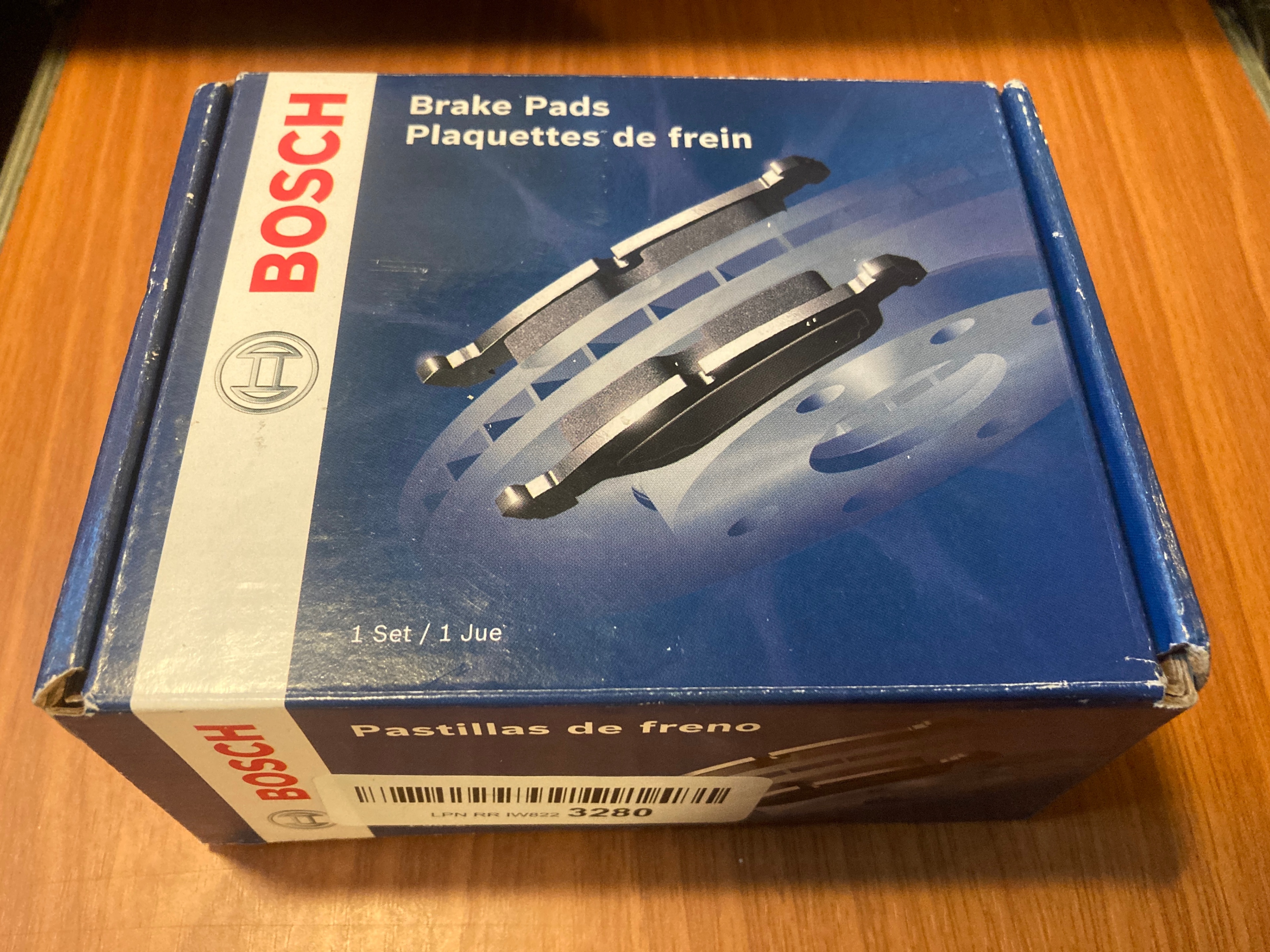 Bosch BE1965 Blue Ceramic Rear Brake Pads – Nissan Leaf / Rogue