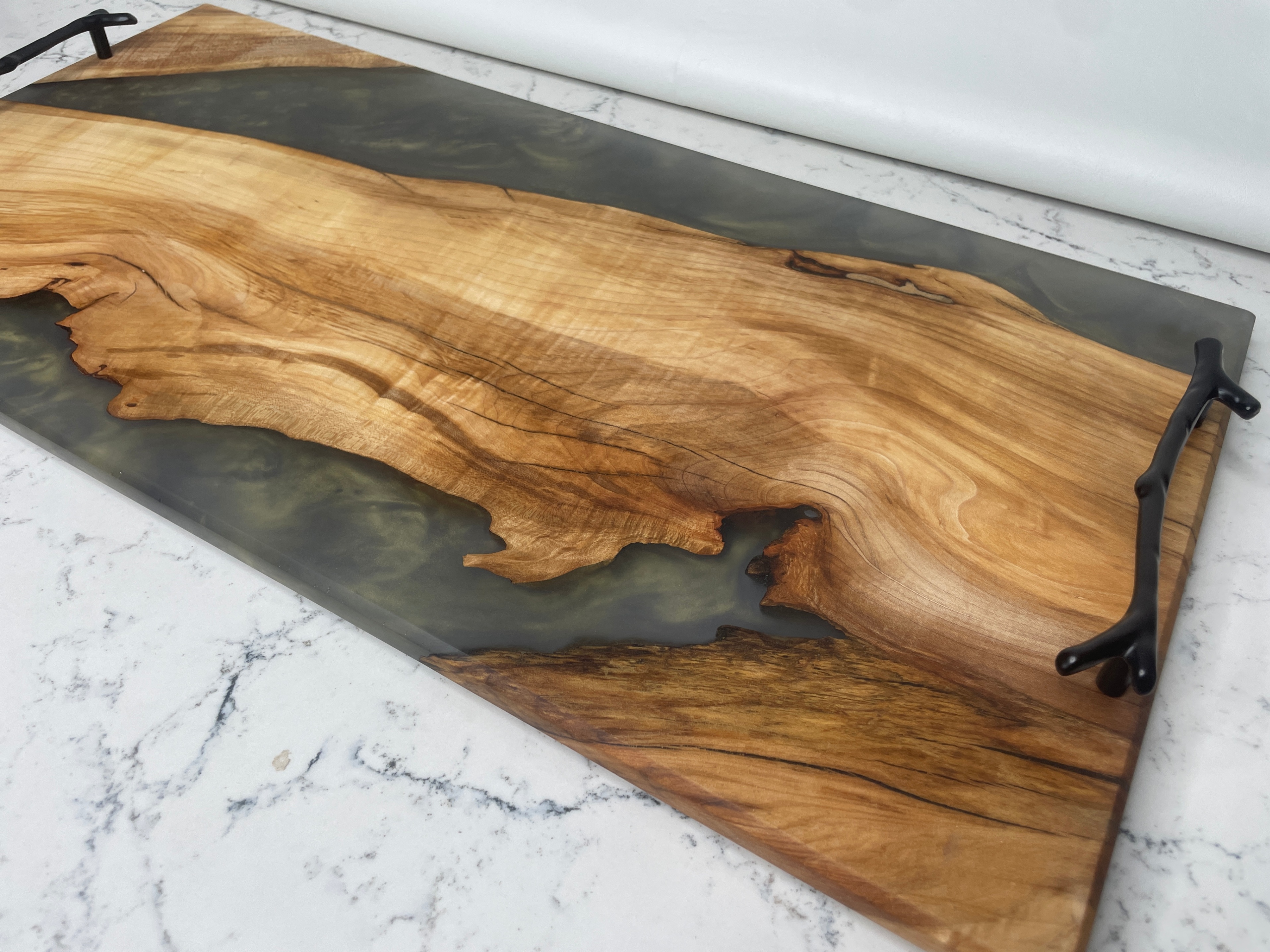 12x24 Hard Maple Live Edge Charcuterie Board w/ Epoxy - photo 3