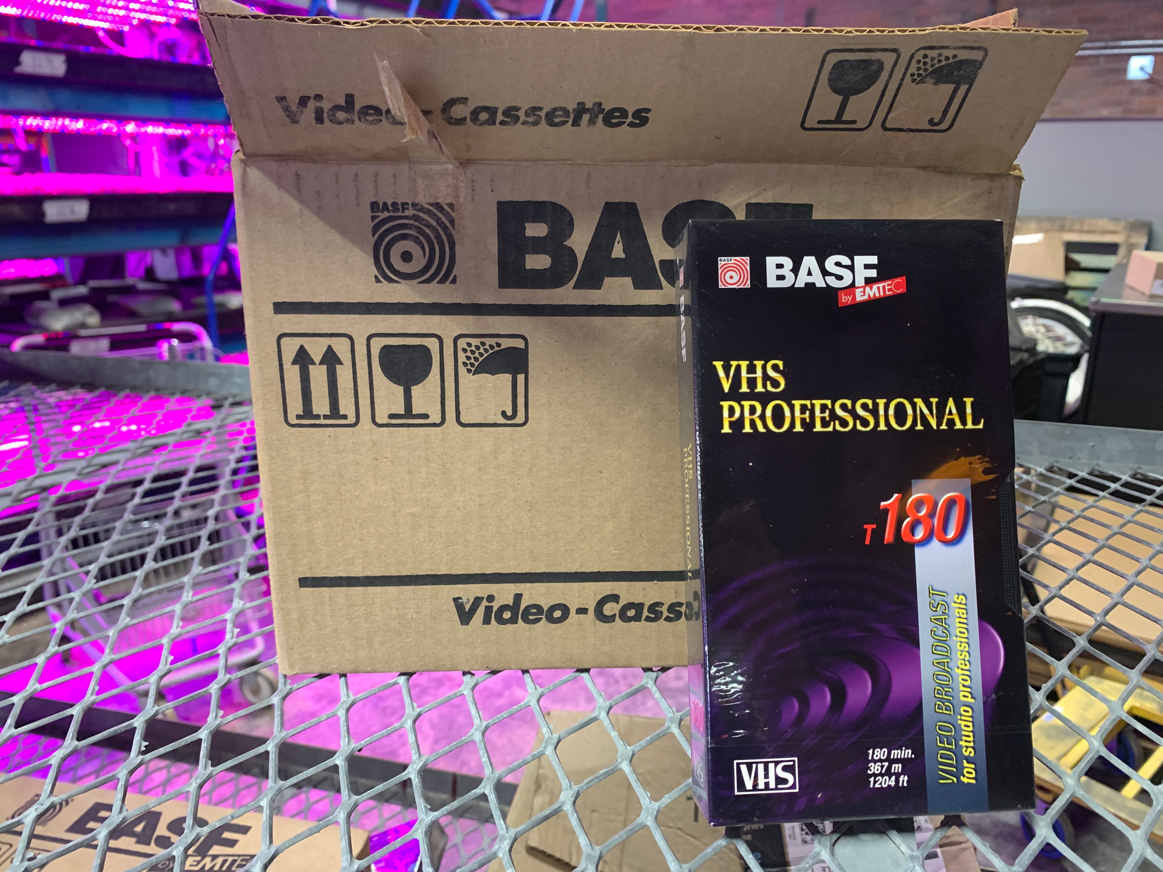 BASF T180 Professional Grade Blank VHS Cassette Tapes