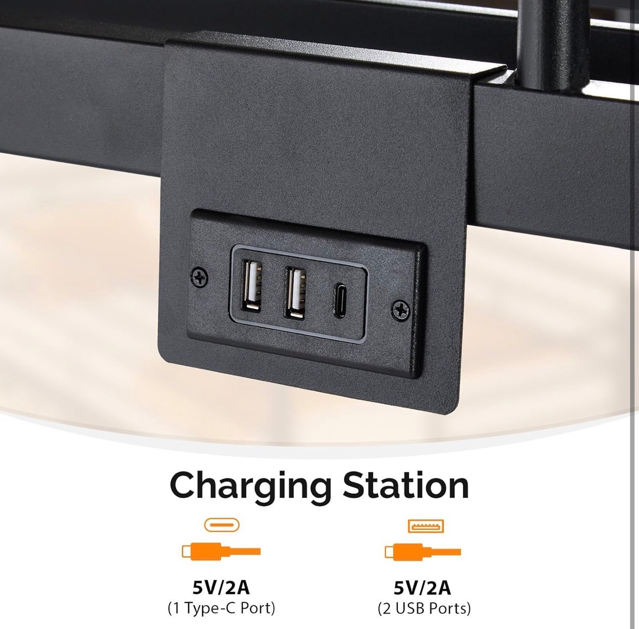 Bunk Bed Twin USB charging 2 Storage Drawers Safety Guardrail - photo 5