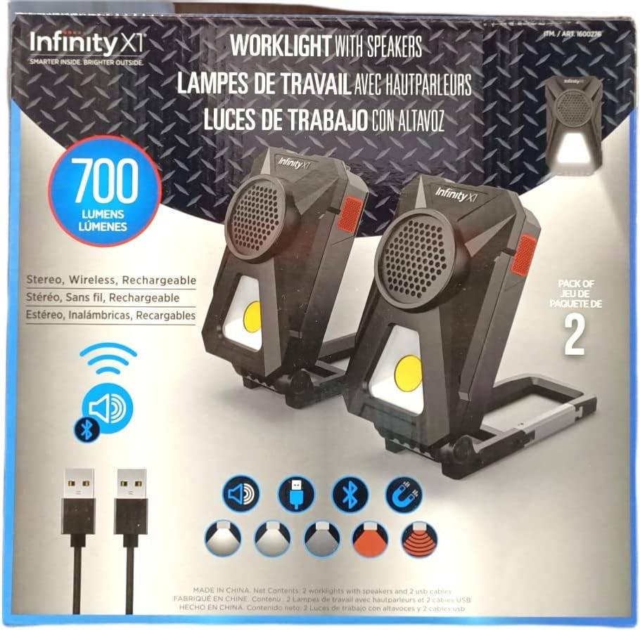 Infinity XT Worklight with Speakers (2 Pack)