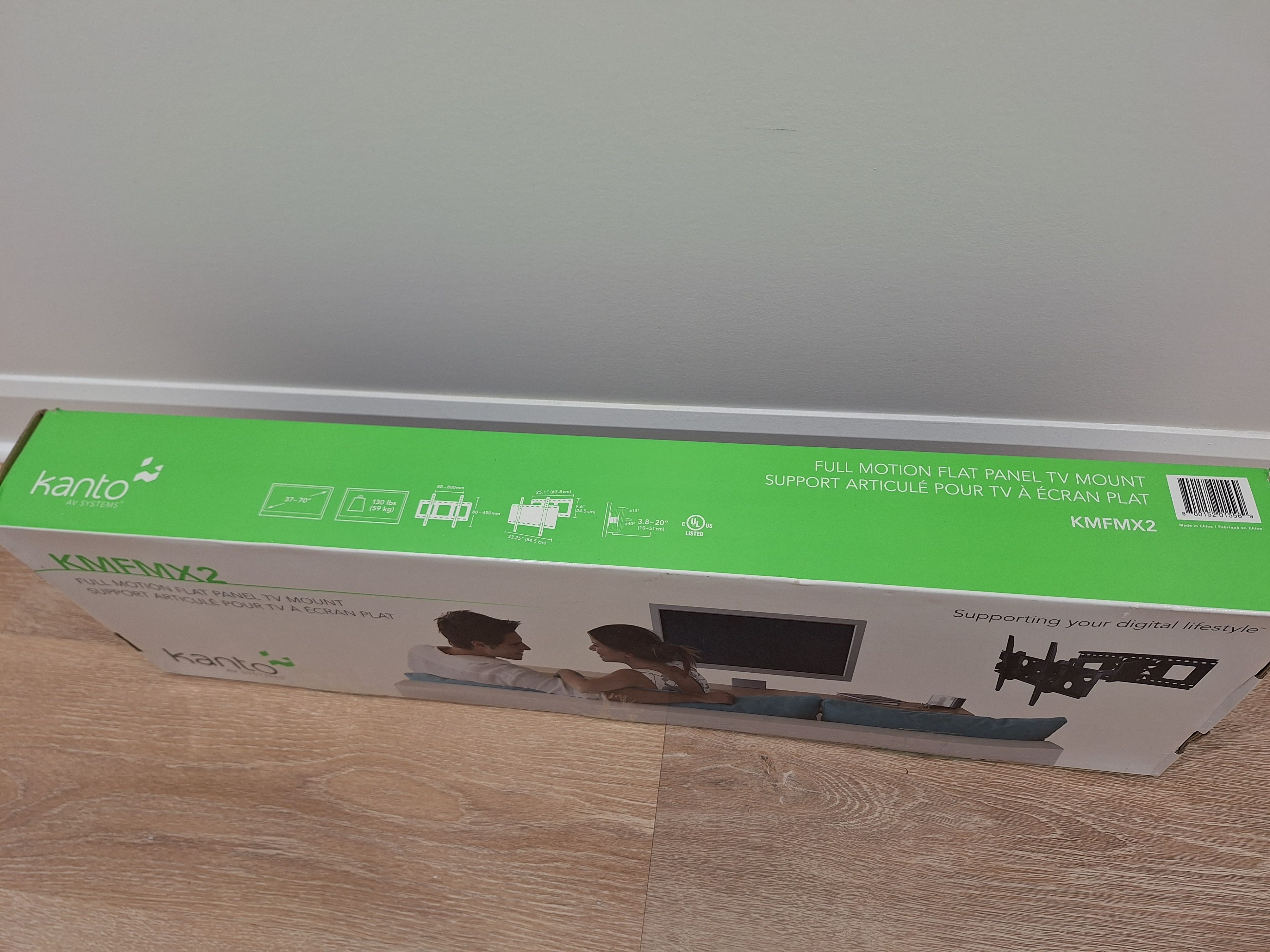 (Retail $200) Kanto full motion tv wall mount – new, never used - photo 3