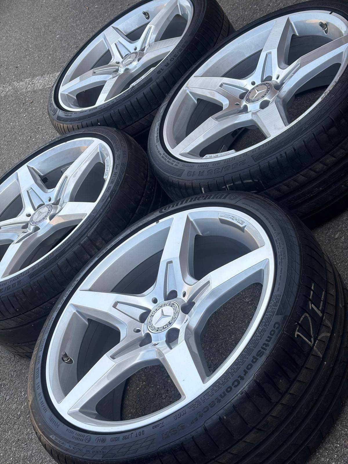 OEM 19"Mercedes  AMG(5x112)+Continental-SL/CLS /E Class/C Class - photo 3