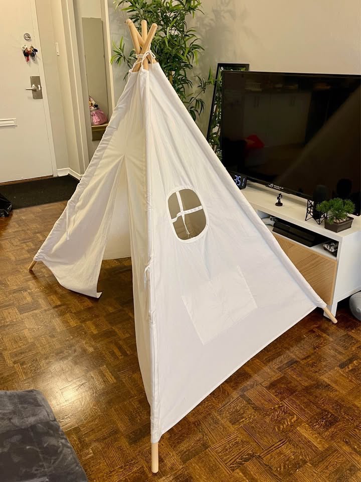Kids Teepee Canvas Foldable Tent