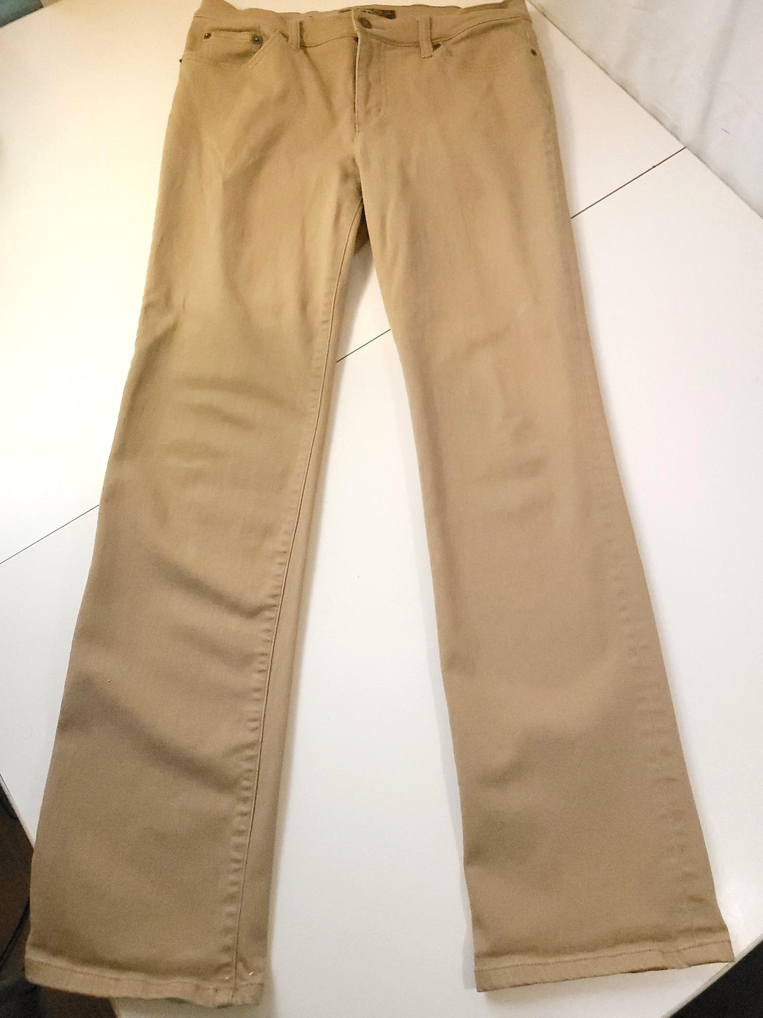 LAUREN JEANS Ralph Lauren Tan Mid Rise Straight Leg Pants Size 8 - photo 5