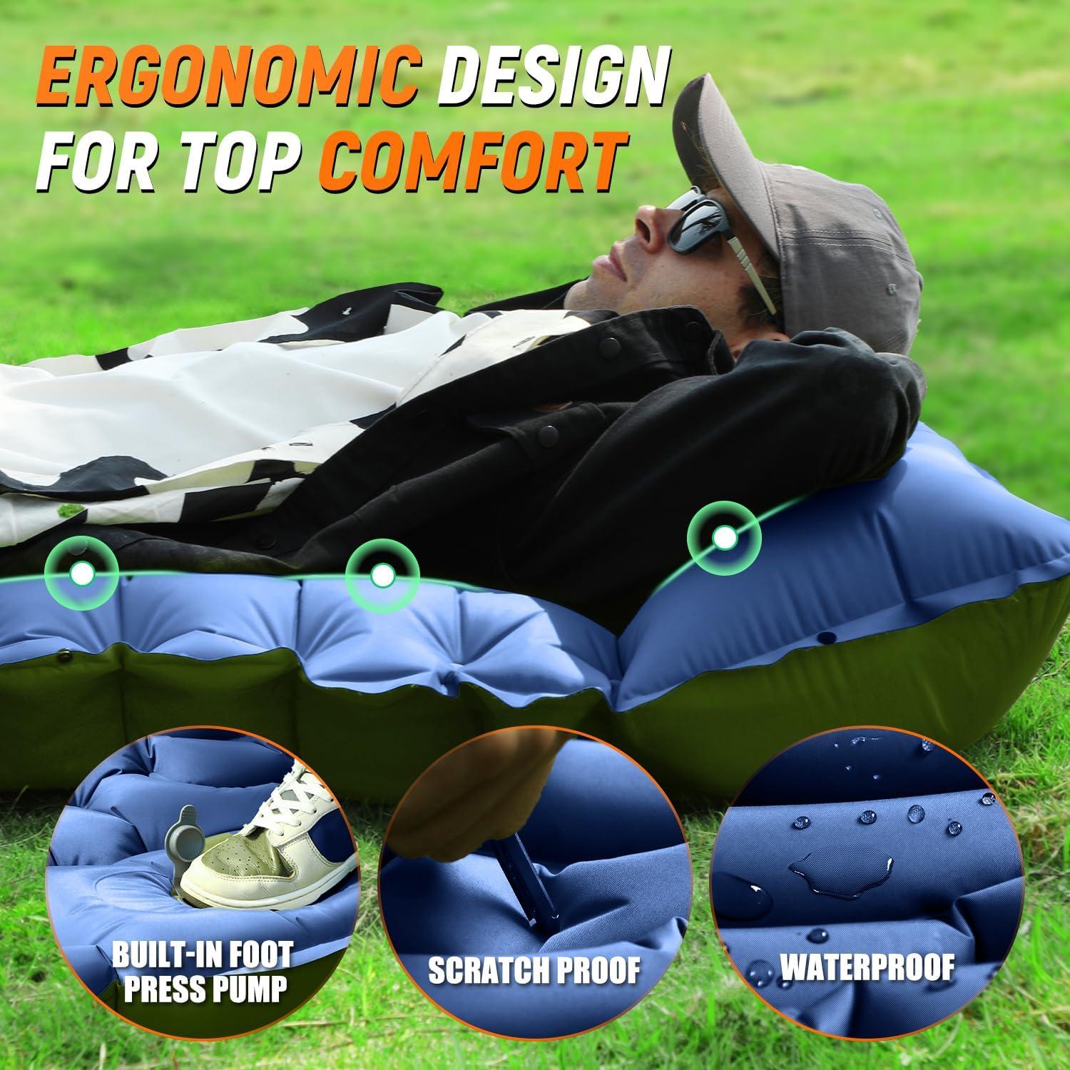 Myxslop Camping Sleeping Pad, Self Inflating - photo 2