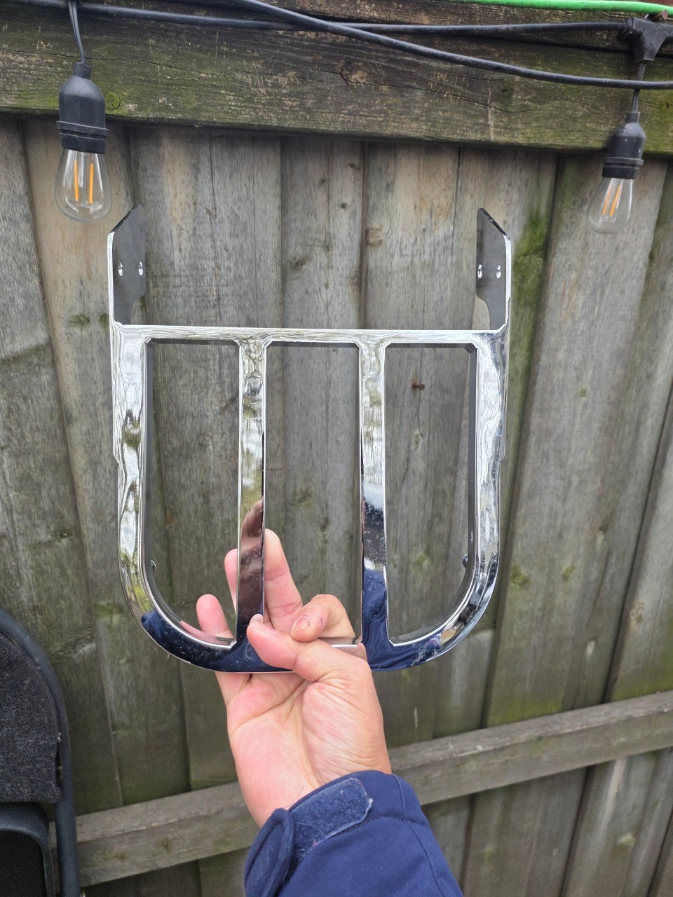 Chrome Motorcycle / ebike Rack - photo 3