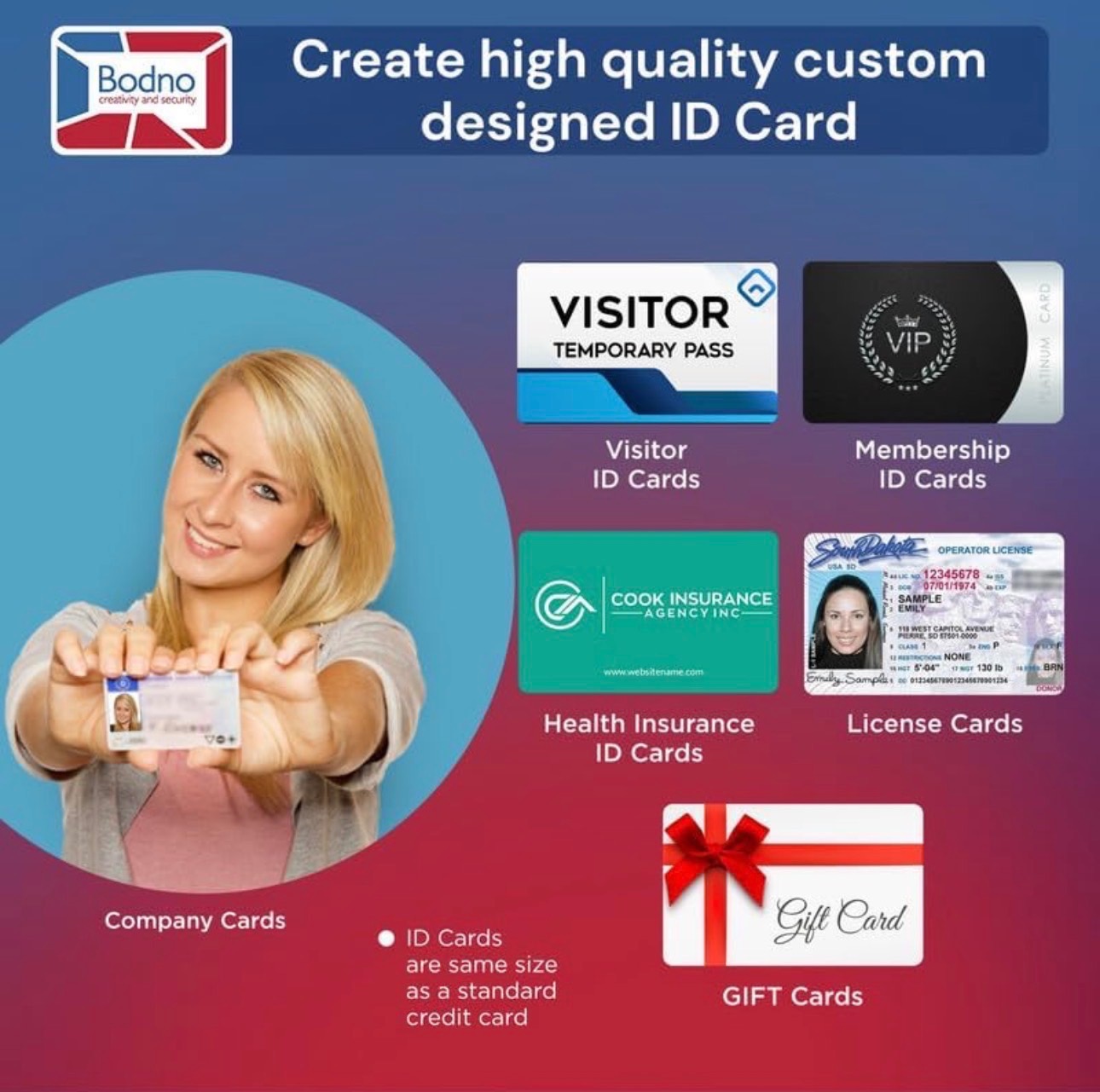 ID Card Printer & ID Software Thermal Dye Sublimation Bronze Edi - photo 3