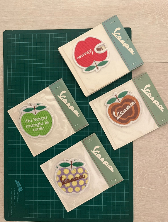Vespa Embroidered Patches - Apple Designs