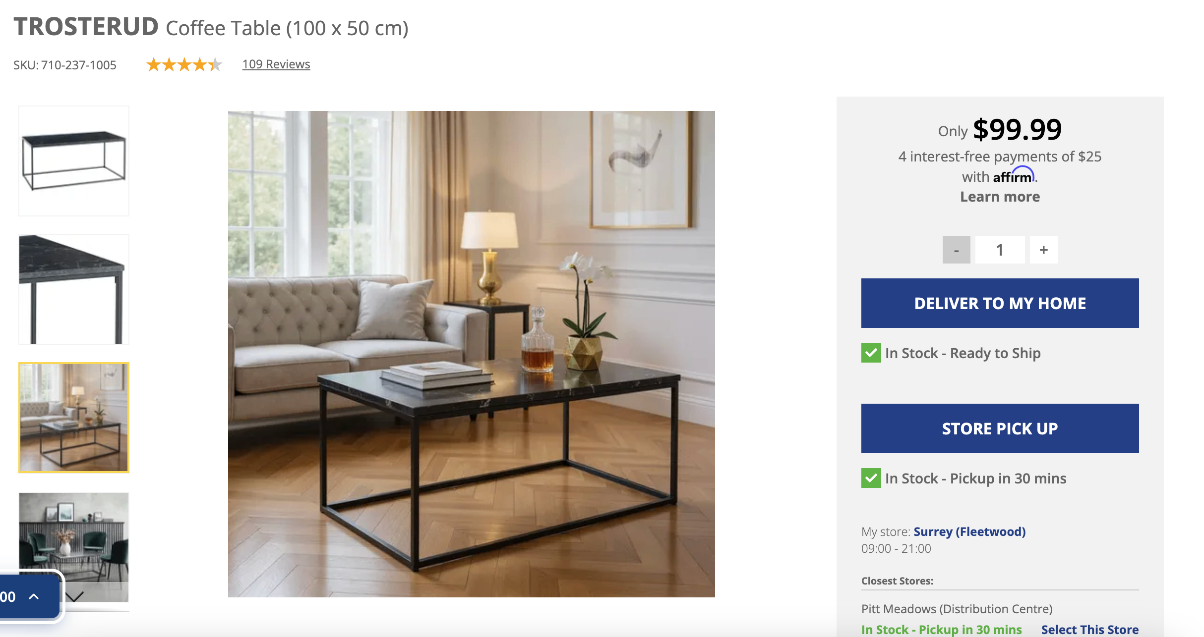 Faux Onix Marble Coffee Table - jysk - photo 5