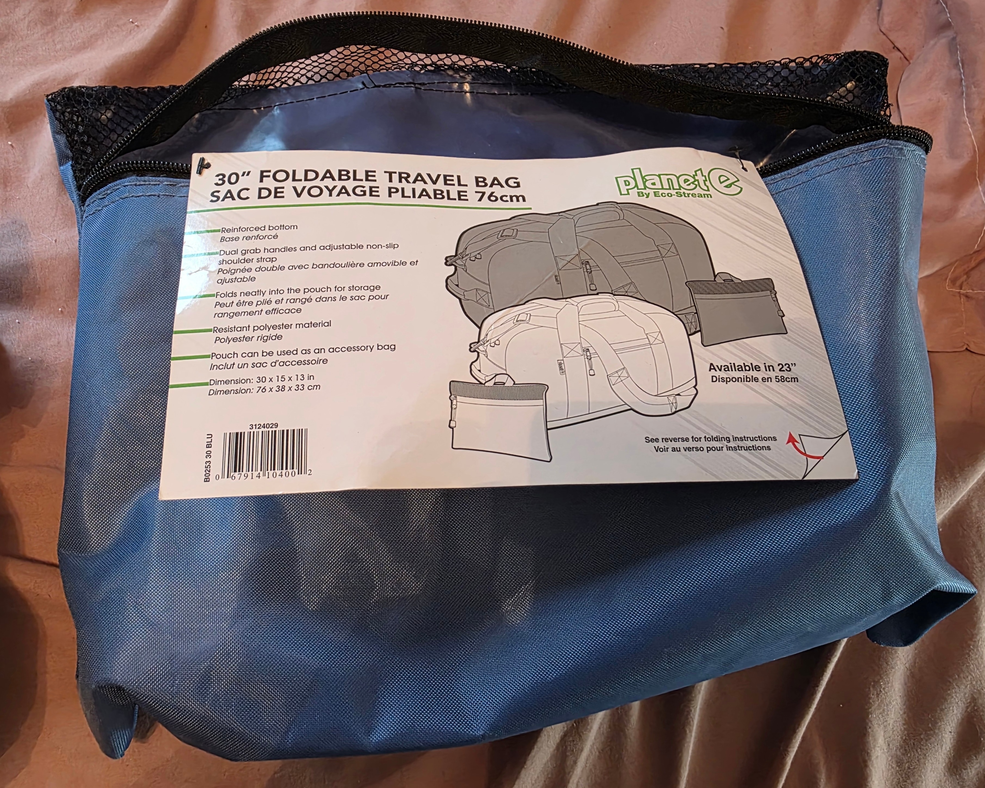 Planet E by Eco-Stream 30" Foldable Travel Bag