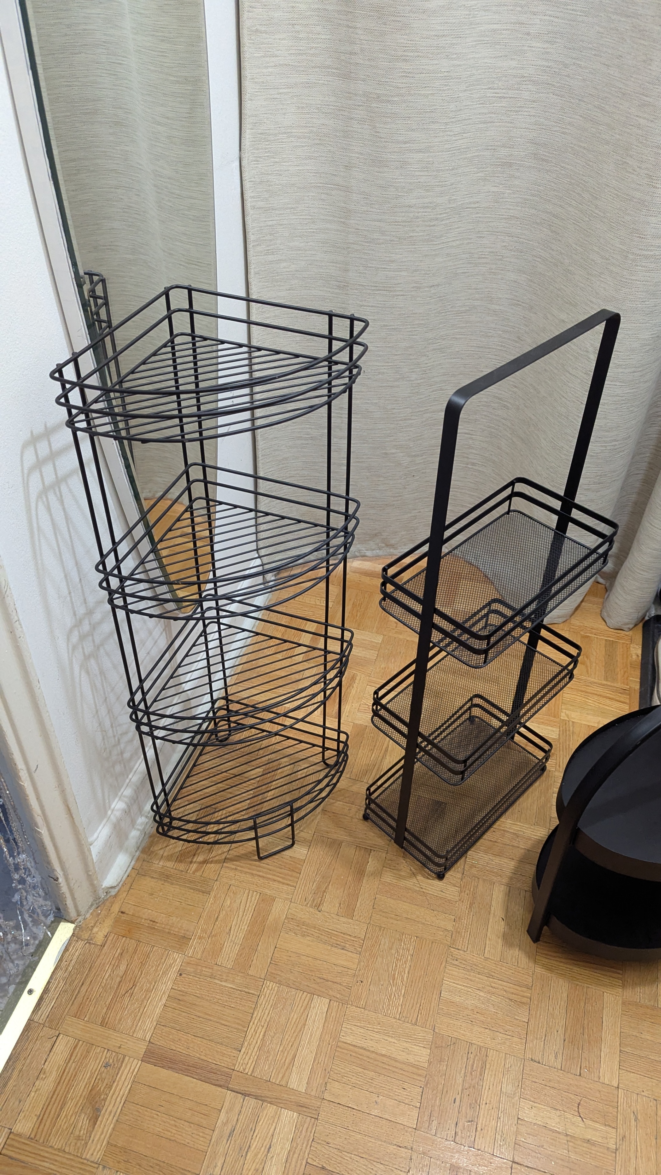 Tower Storage Shelves Floor Caddy Organizer Stand Unit Table - photo 2