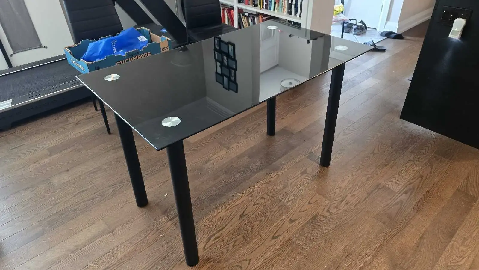 Dinning Table (Glass Top) + 4 Chairs - photo 5