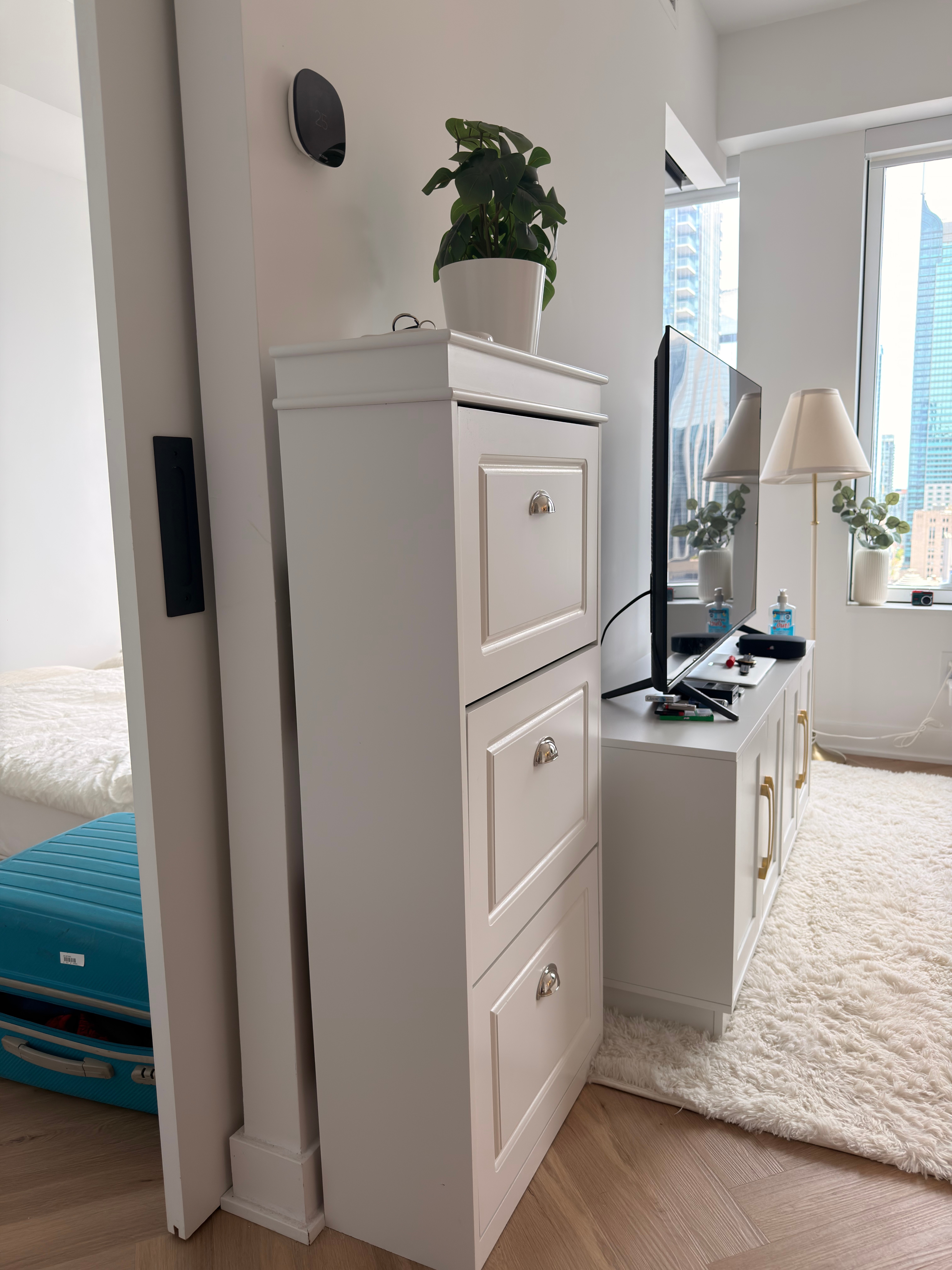 Modern Ultra Slim Shoe Cabinet/Shoe Storage Organizer (White) - photo 4