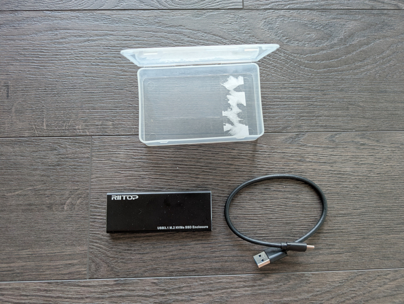 NVMe M.2 SSD external enclosure