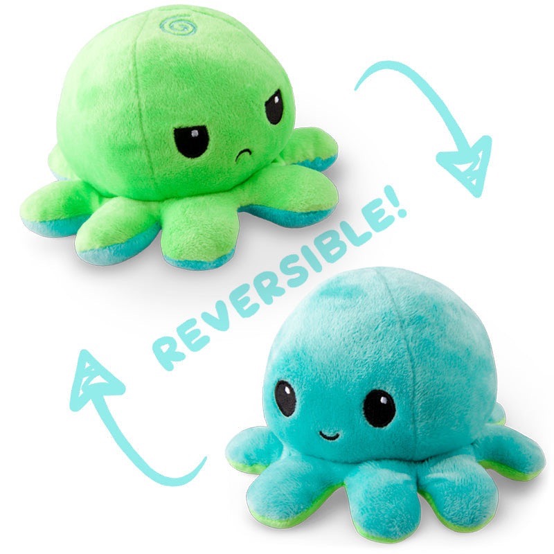 *NEW* TeeTurtle Reversible Octopus Plushie Stuffed Animal Toy - photo 4
