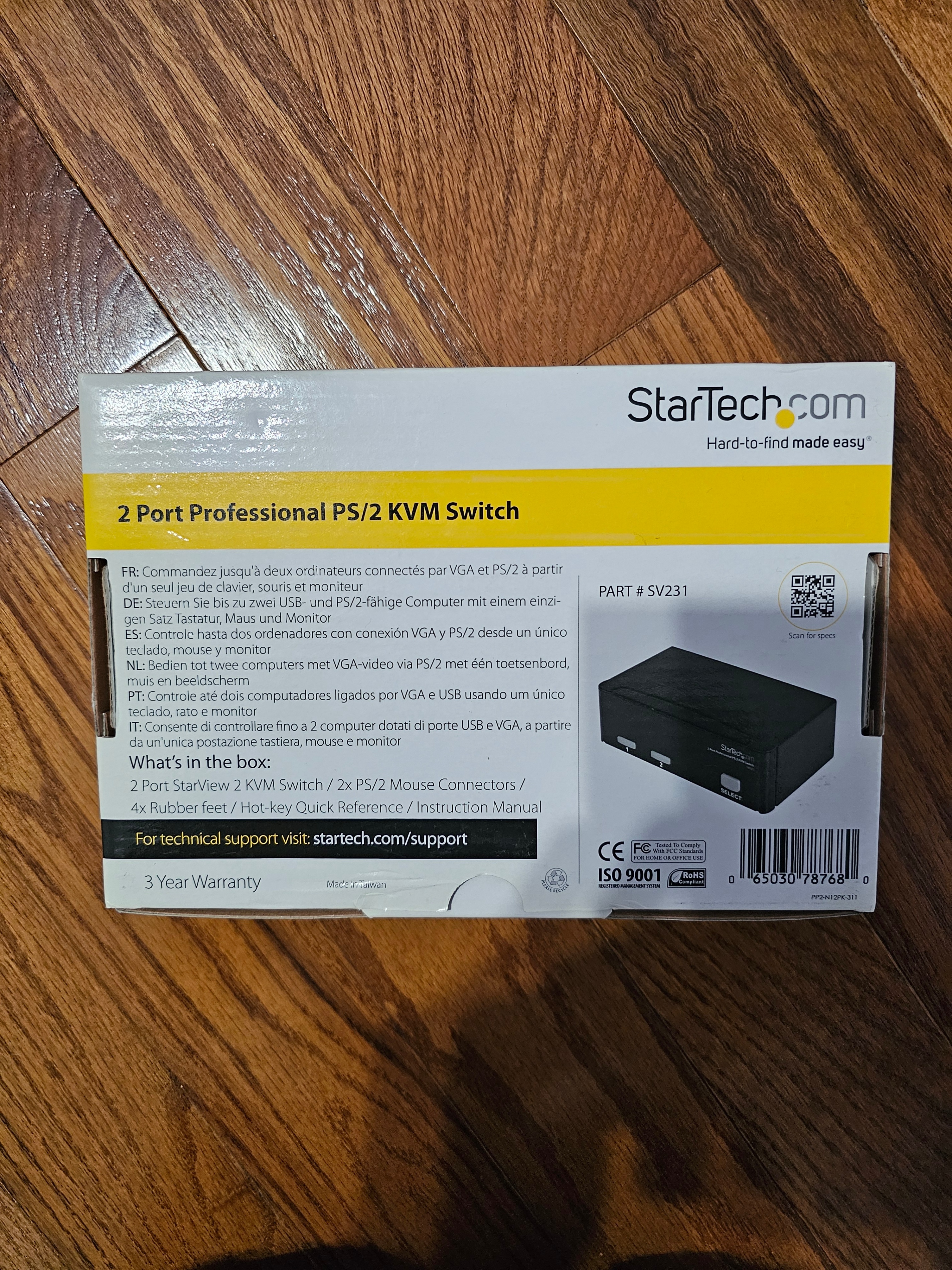 StarTech SV231 PS/2 KVM Switch - photo 2