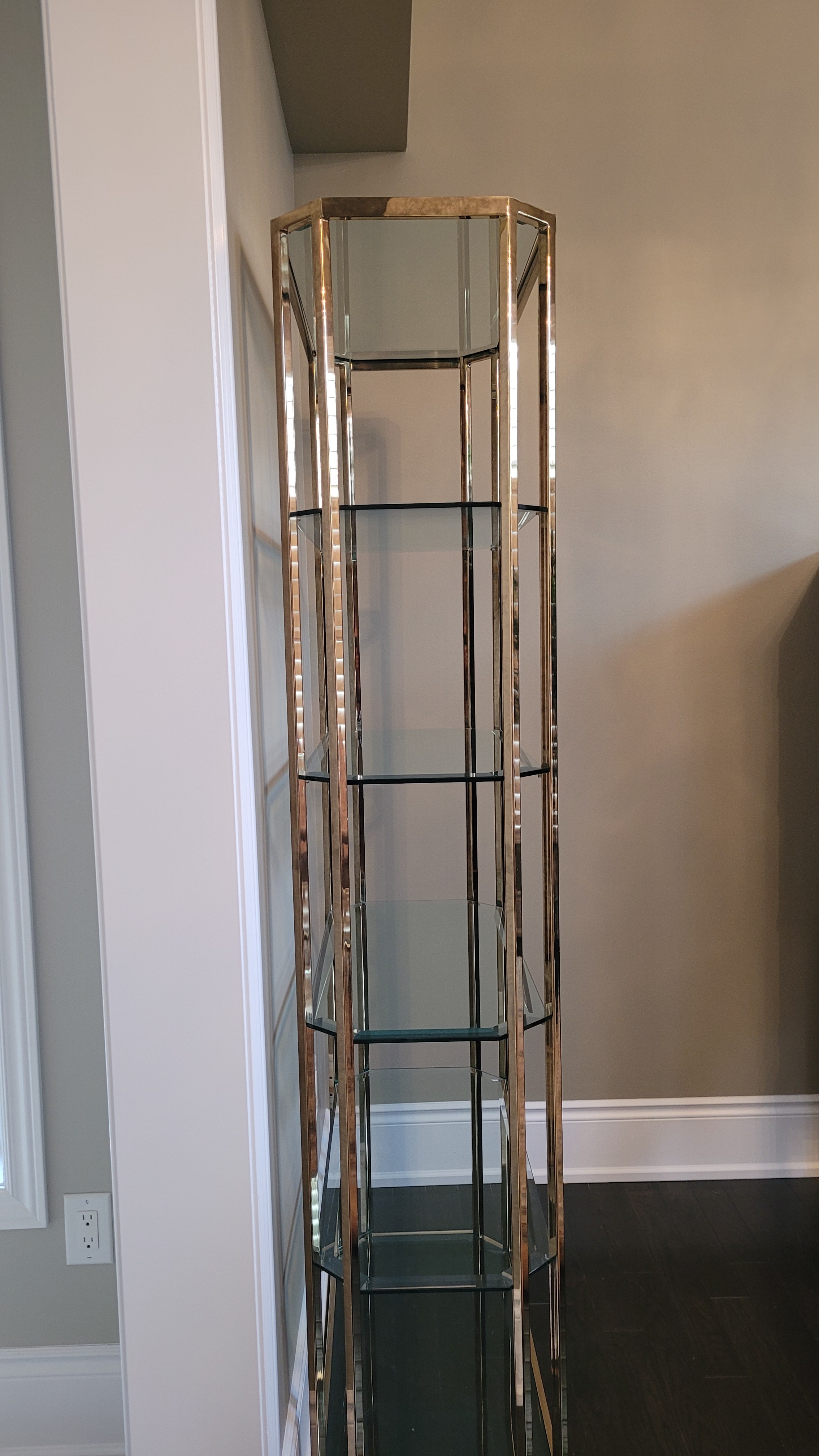 Glass & Brass Etagere - photo 3