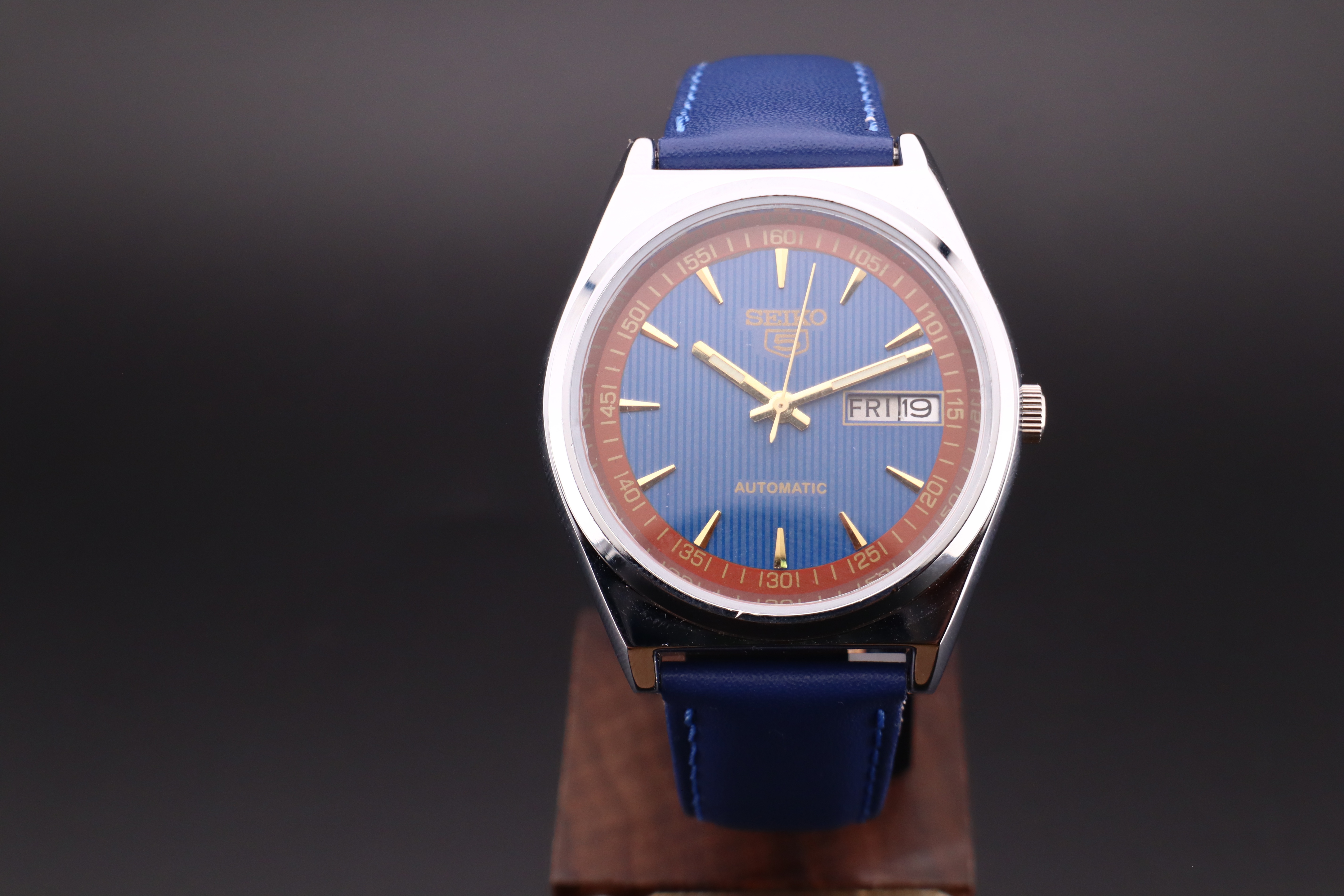 Vintage Seiko 5 Automatic 6309A Men's  Watch D&D- Japan Made - photo 2