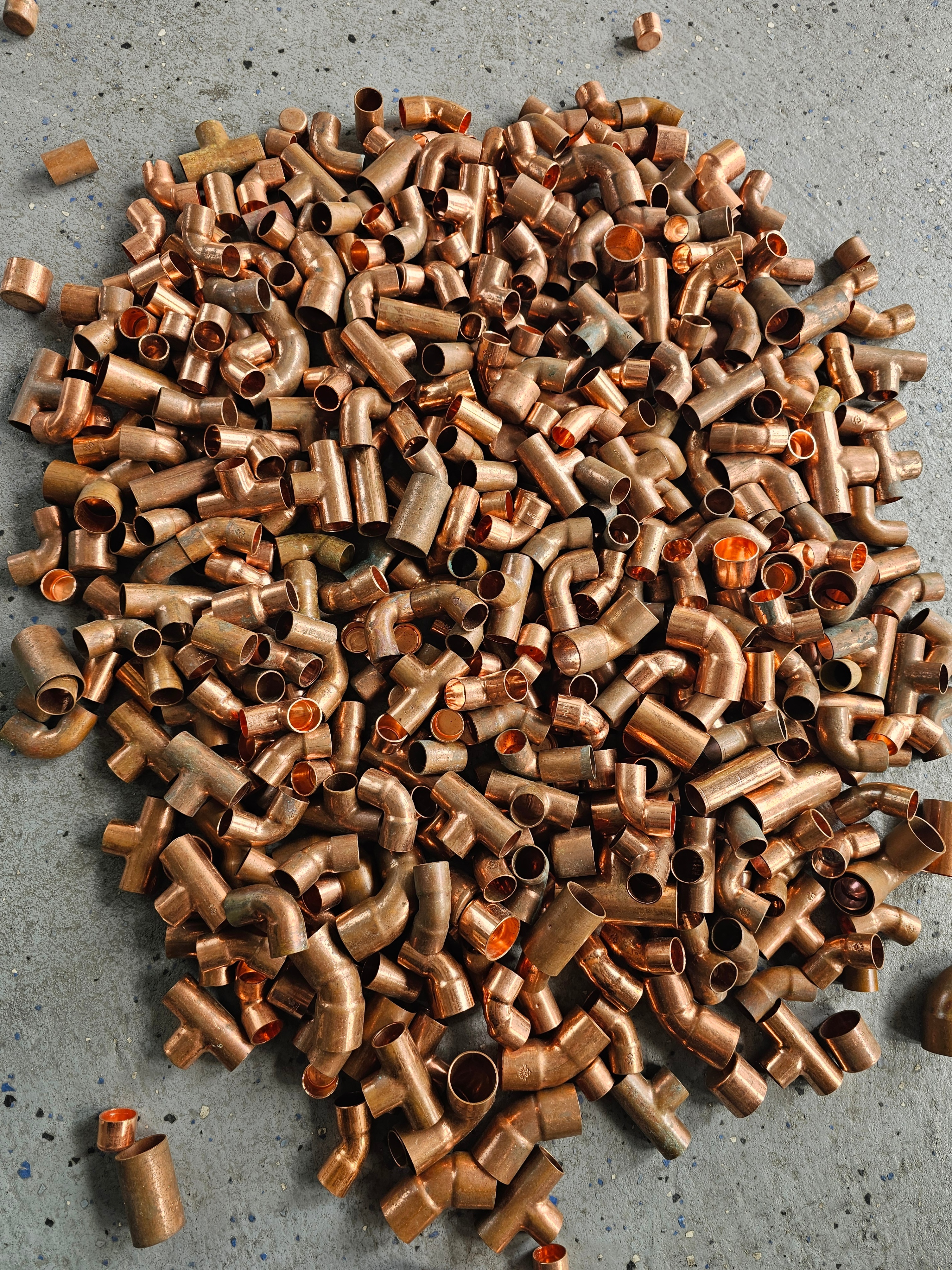 Assorted Copper Plumbing Fittings