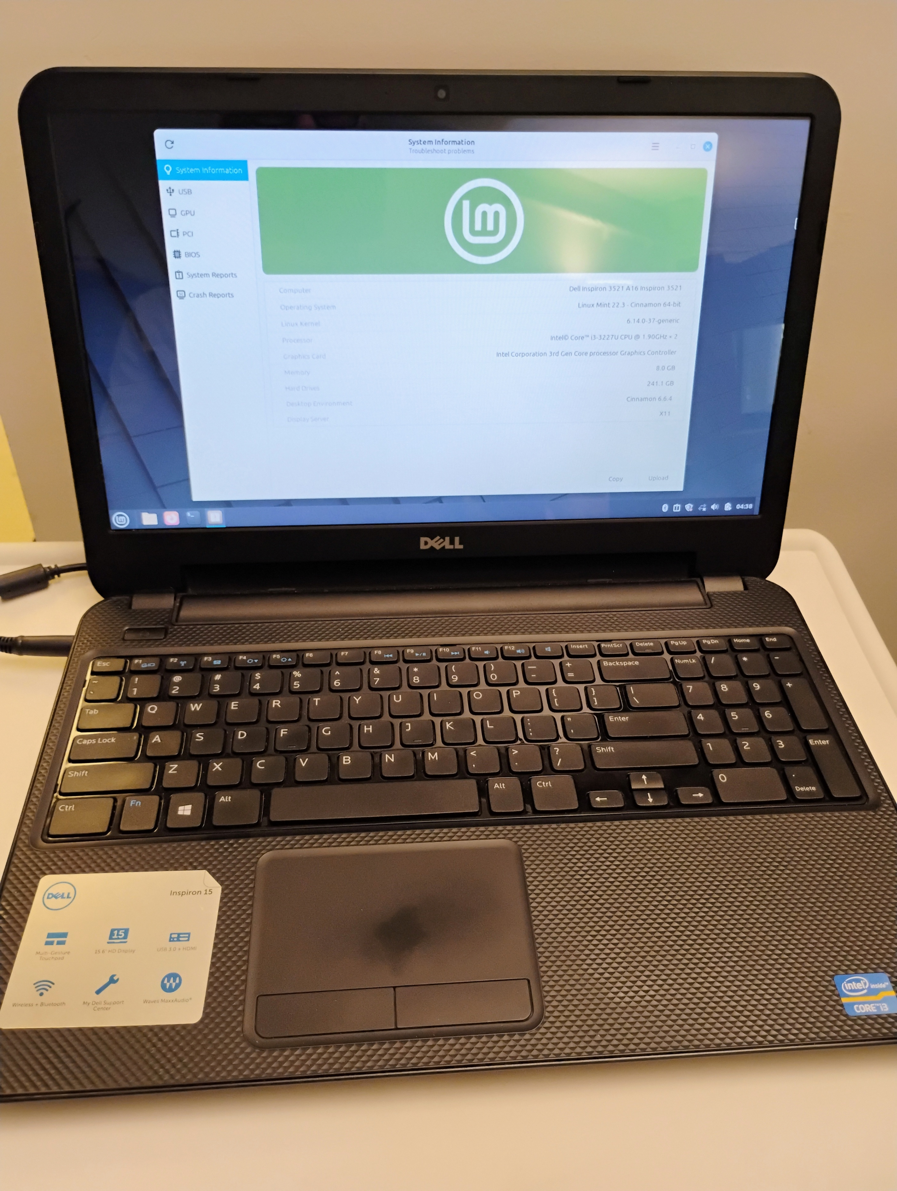 Dell Inspiron 3521 laptop