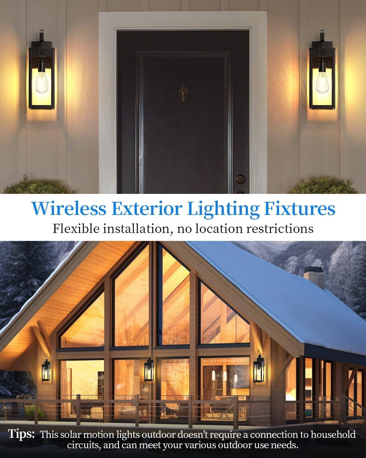 17" Solar Porch Light, Outdoor - photo 3
