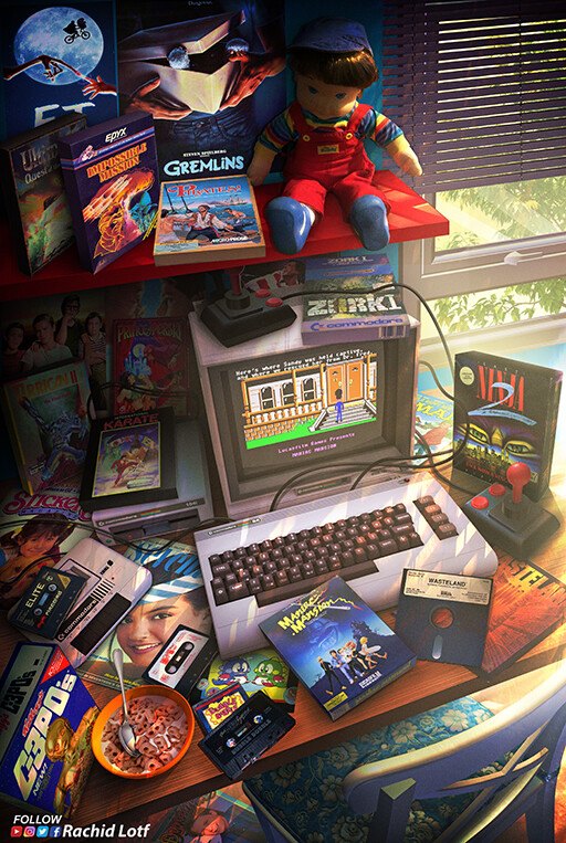 Rachid Lotf Commodore 64 poster/print - photo 2