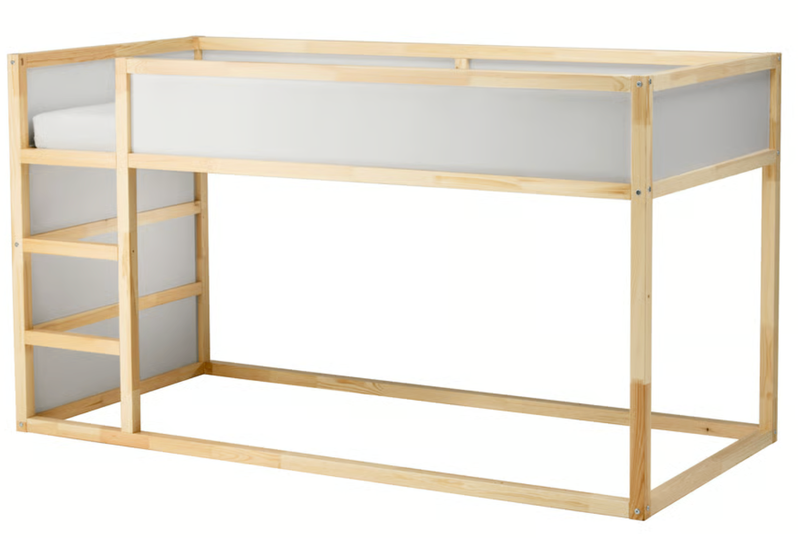 Reversible bed, white/pine, Twin (IKEA - KURA) - photo 3