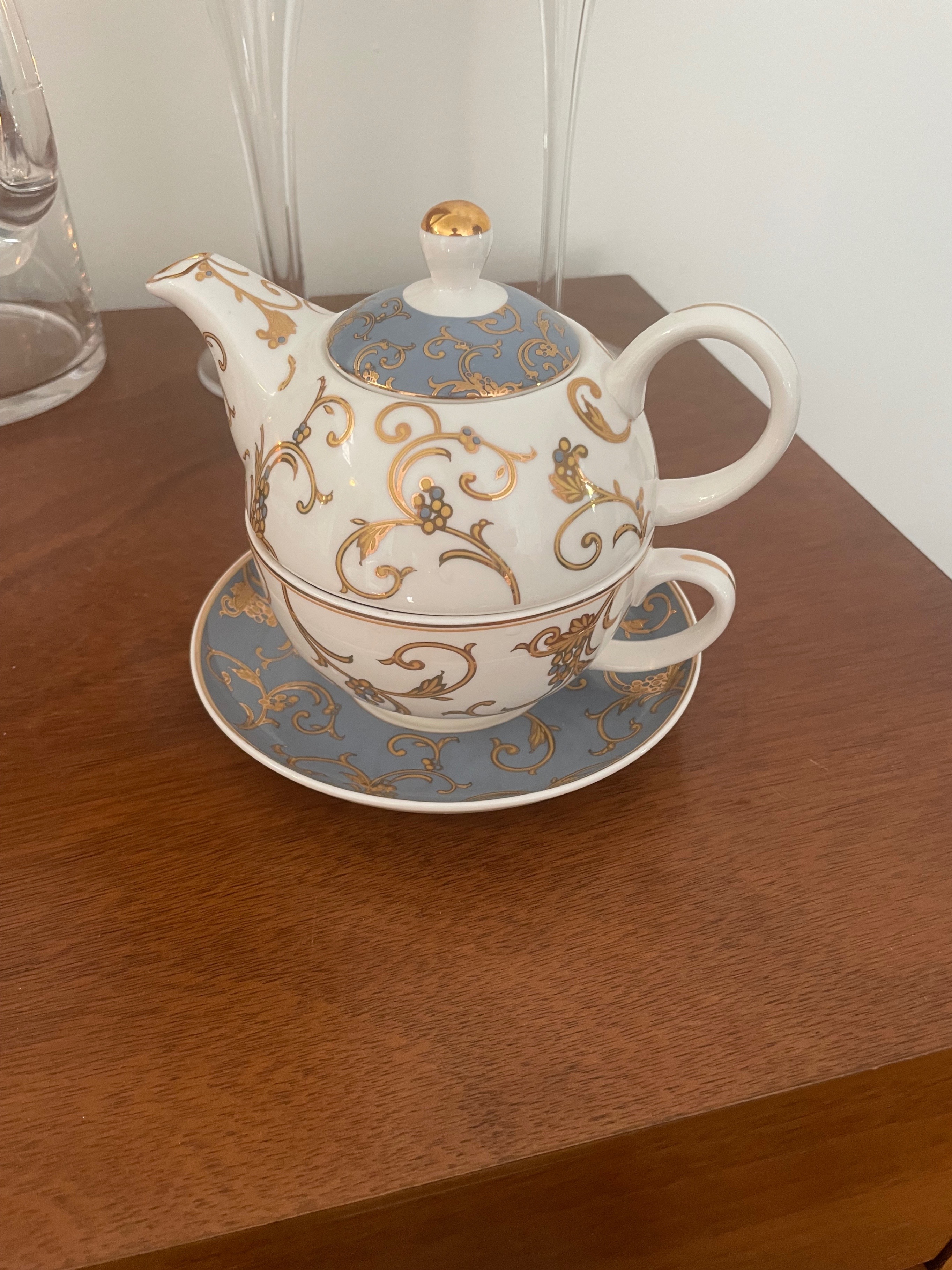 Teapot and teacup set with saucer - photo 3