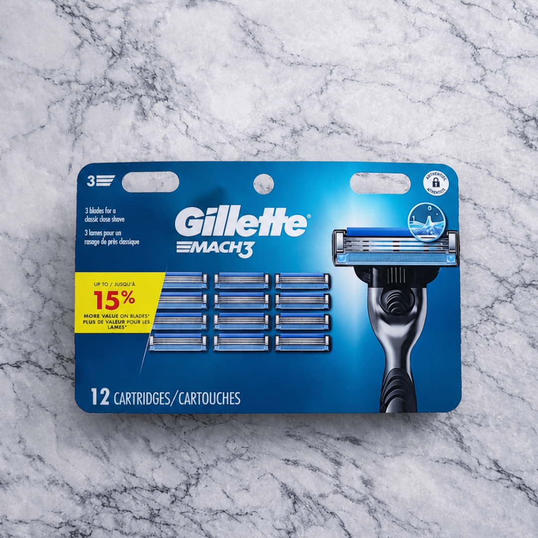 RETAIL PRICE $56-SEALED BRAND NEW 12 Gillette Mach3 Razor Blade