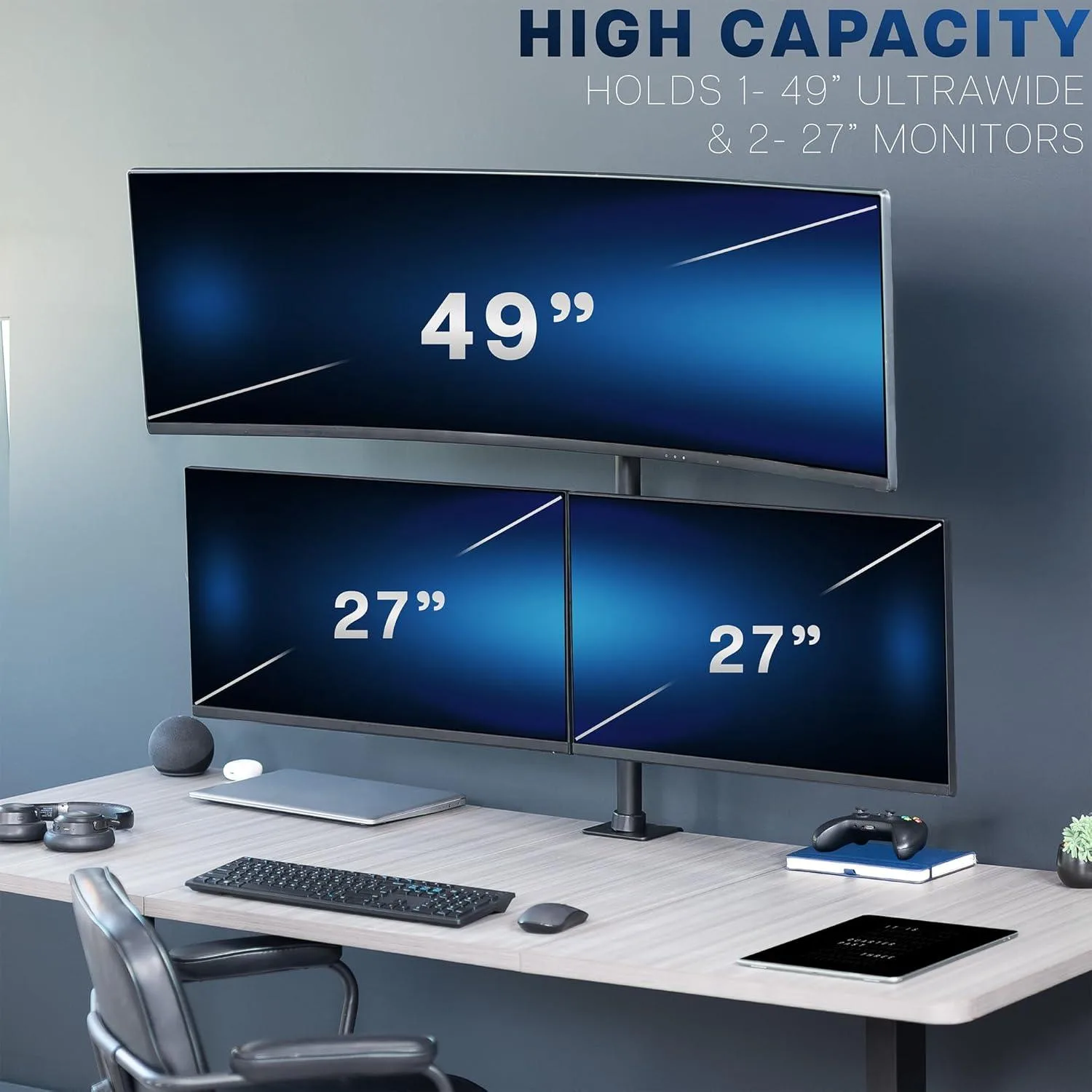 New VIVO Triple Monitor Extra Tall Desk Mount