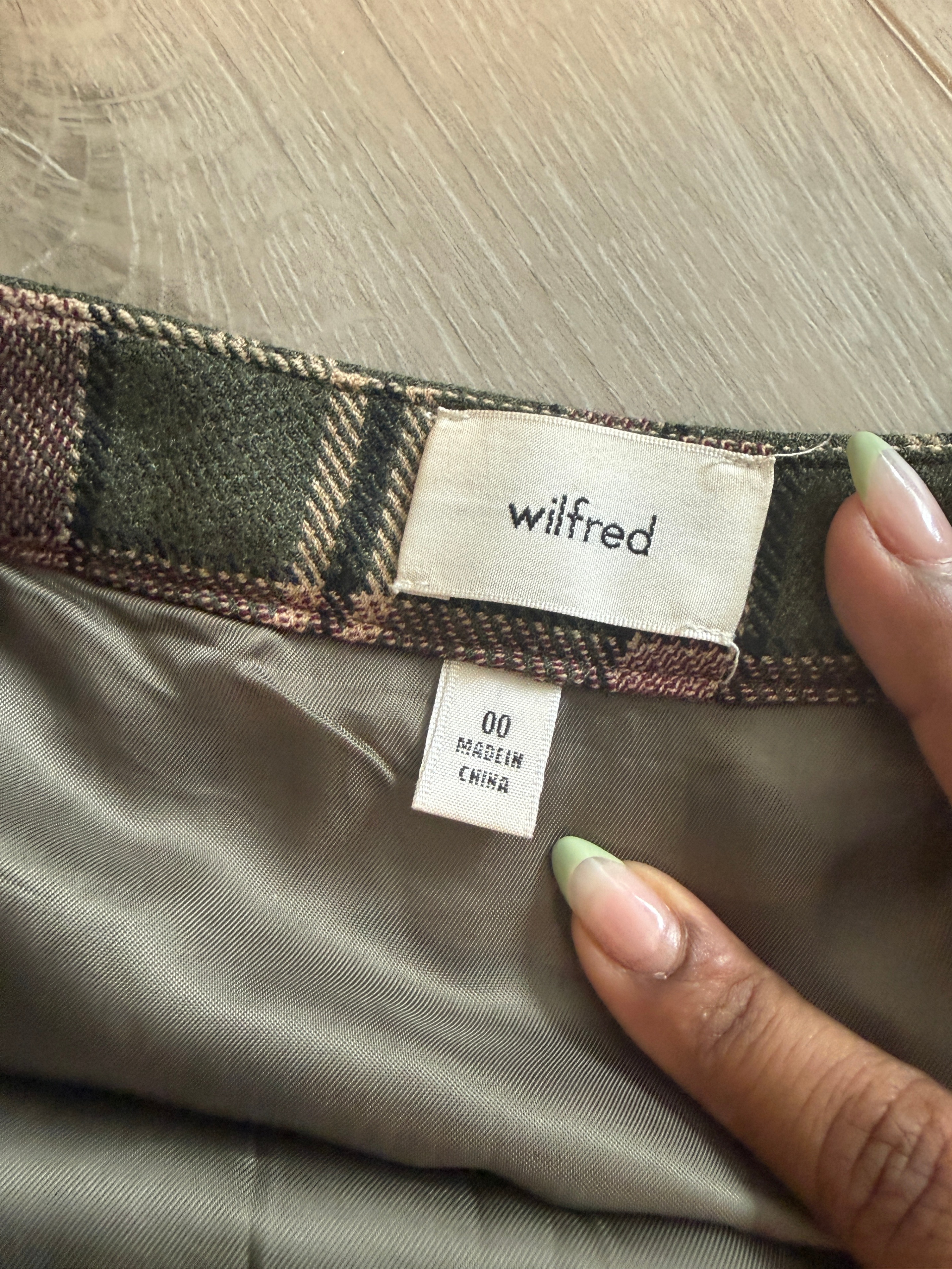 Green Plaid Wilfred Skirt - photo 5