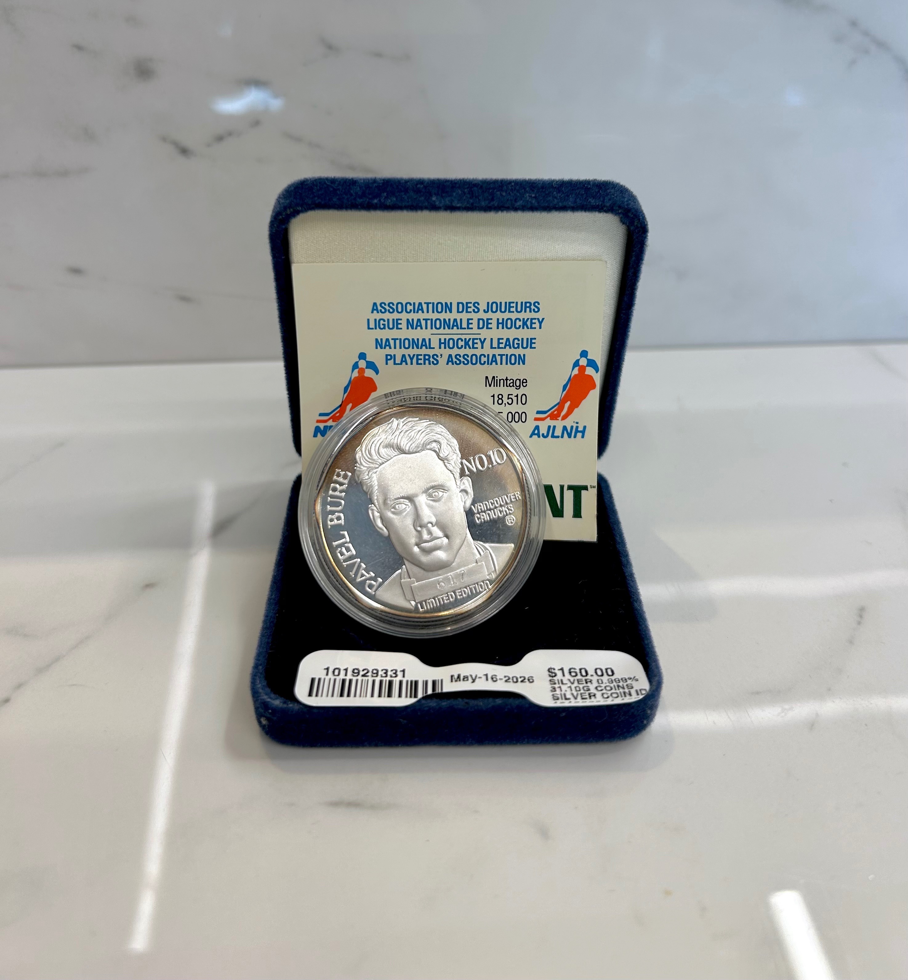 Pavel Bure Silver Coin - %0.999 - 31.10G