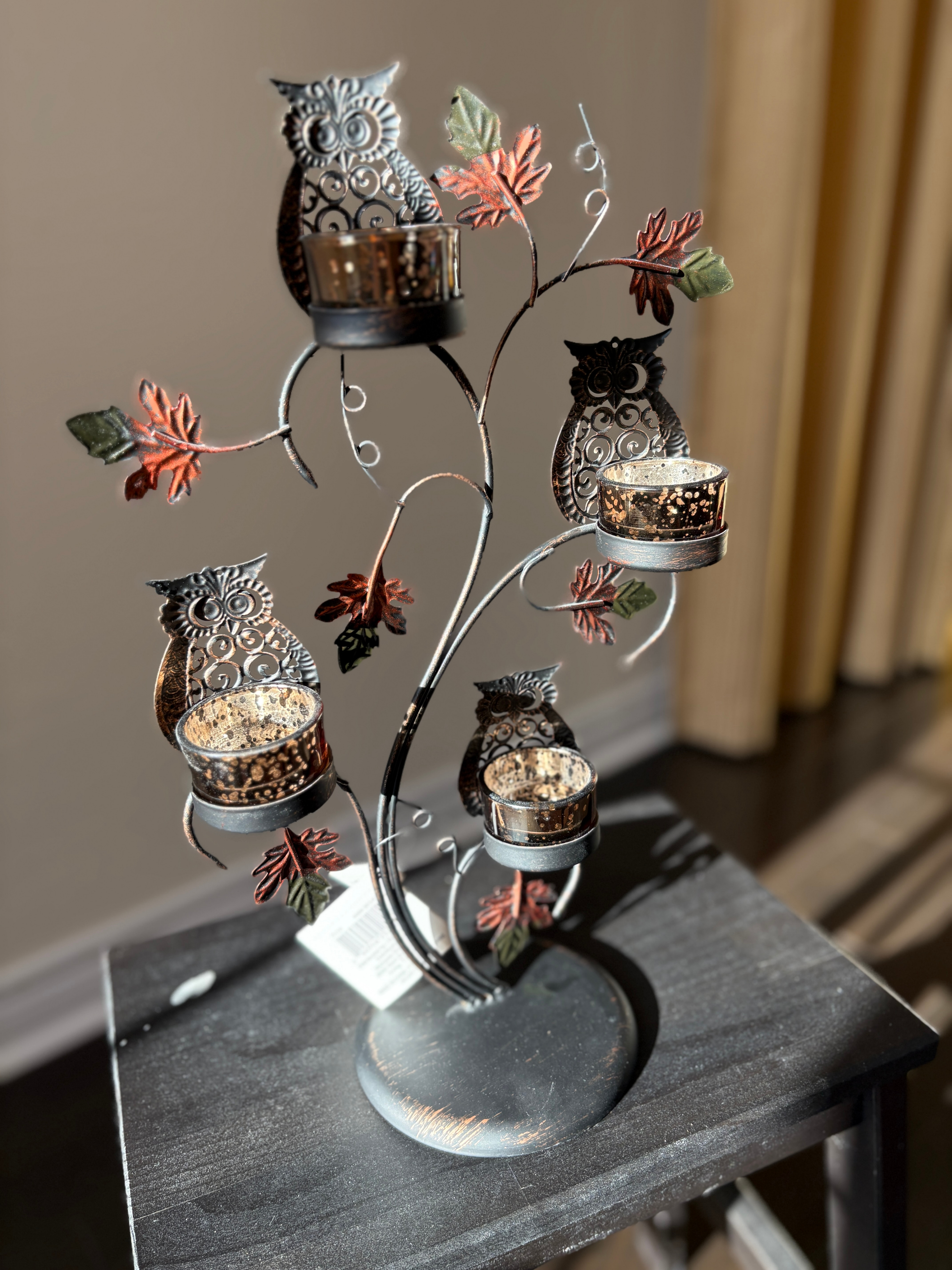 Owl Tealight Candle Holder - photo 2